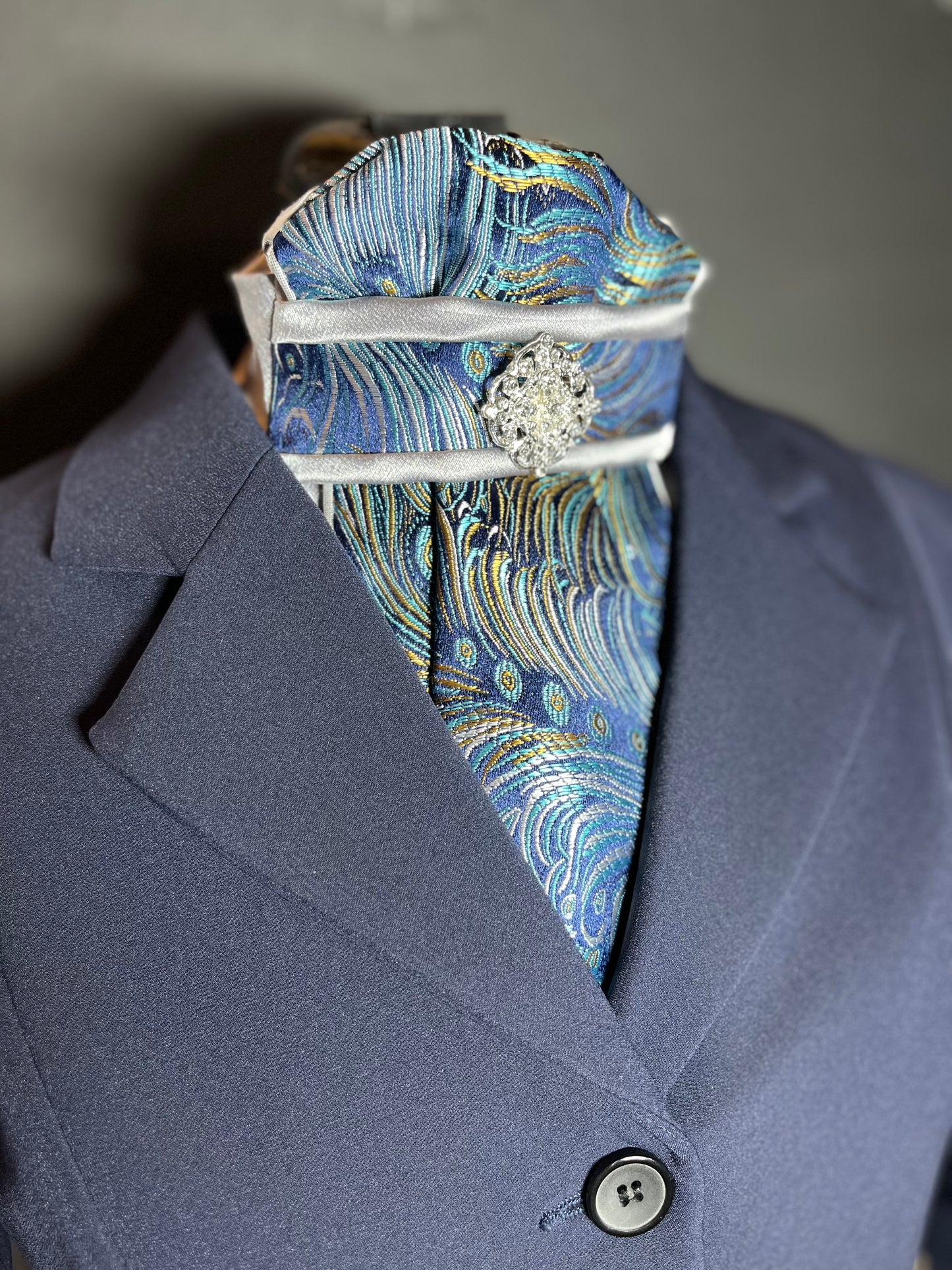 Feather Traditional Dressage Stock Tie