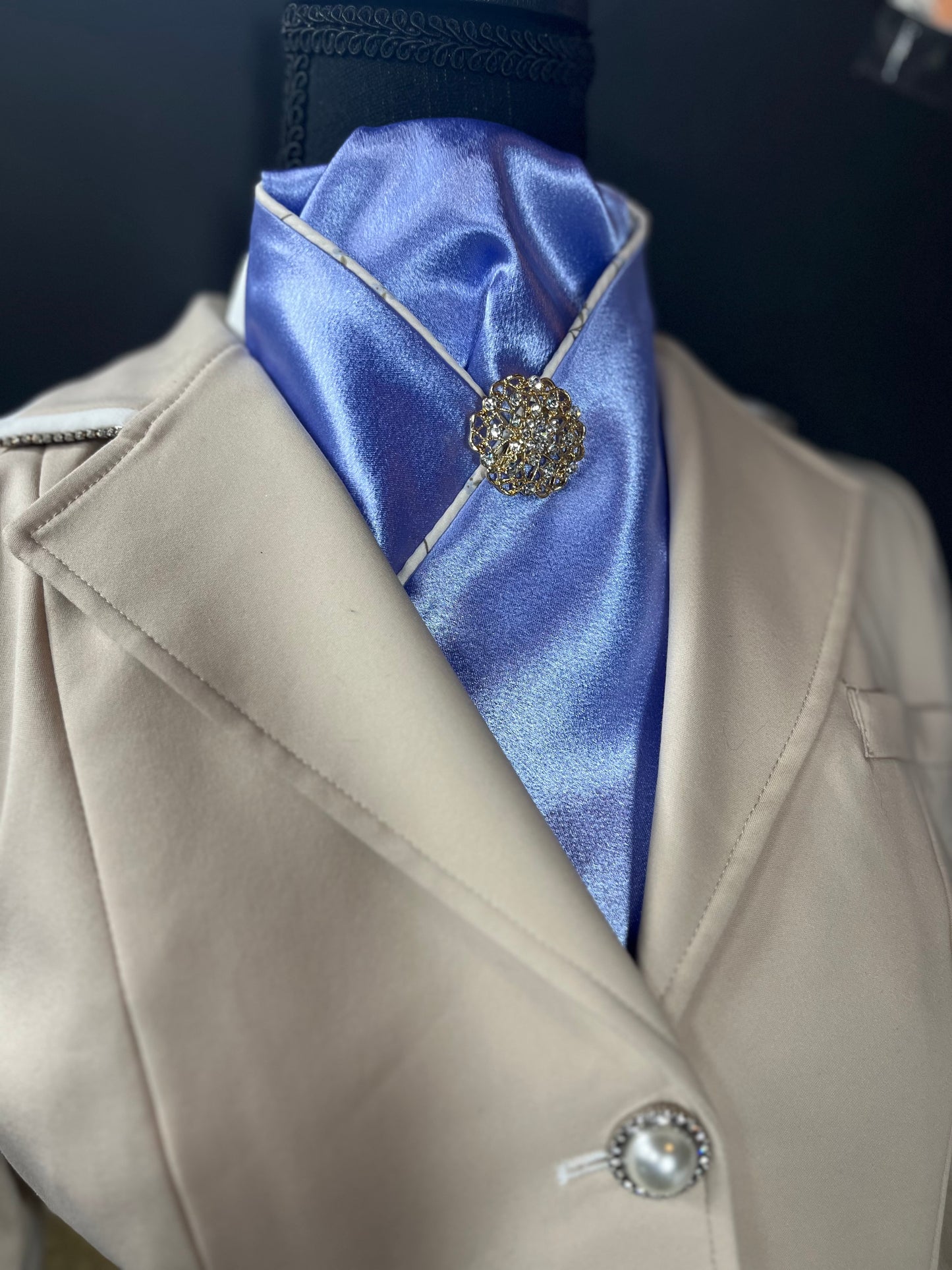 Dressage Stock Tie - Periwinkle
