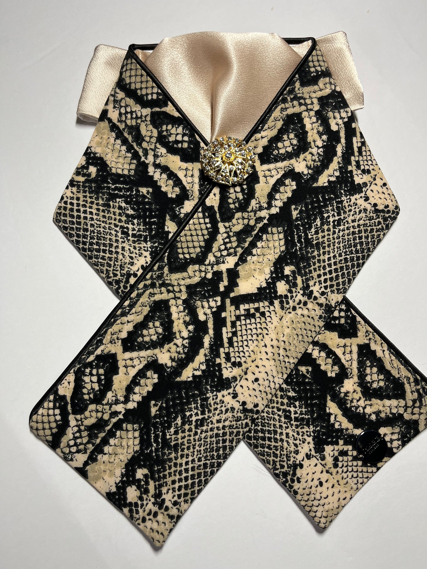 Snakeskin Dressage Stock Tie