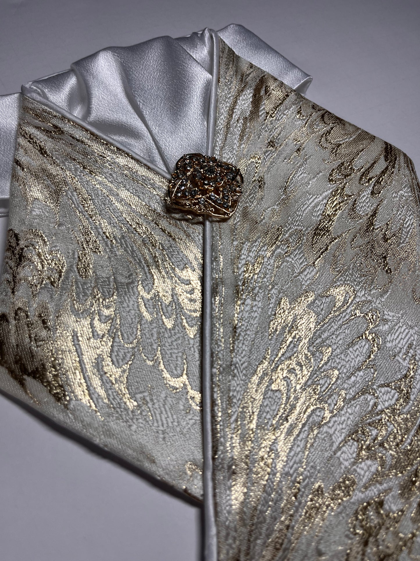 Golden Swirl Dressage Stock Tie