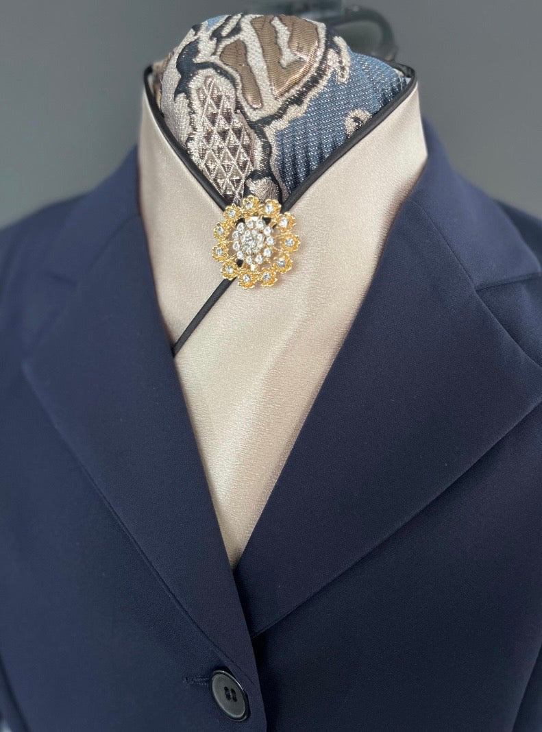Abstract Blue Reverse, Dressage Stock Tie