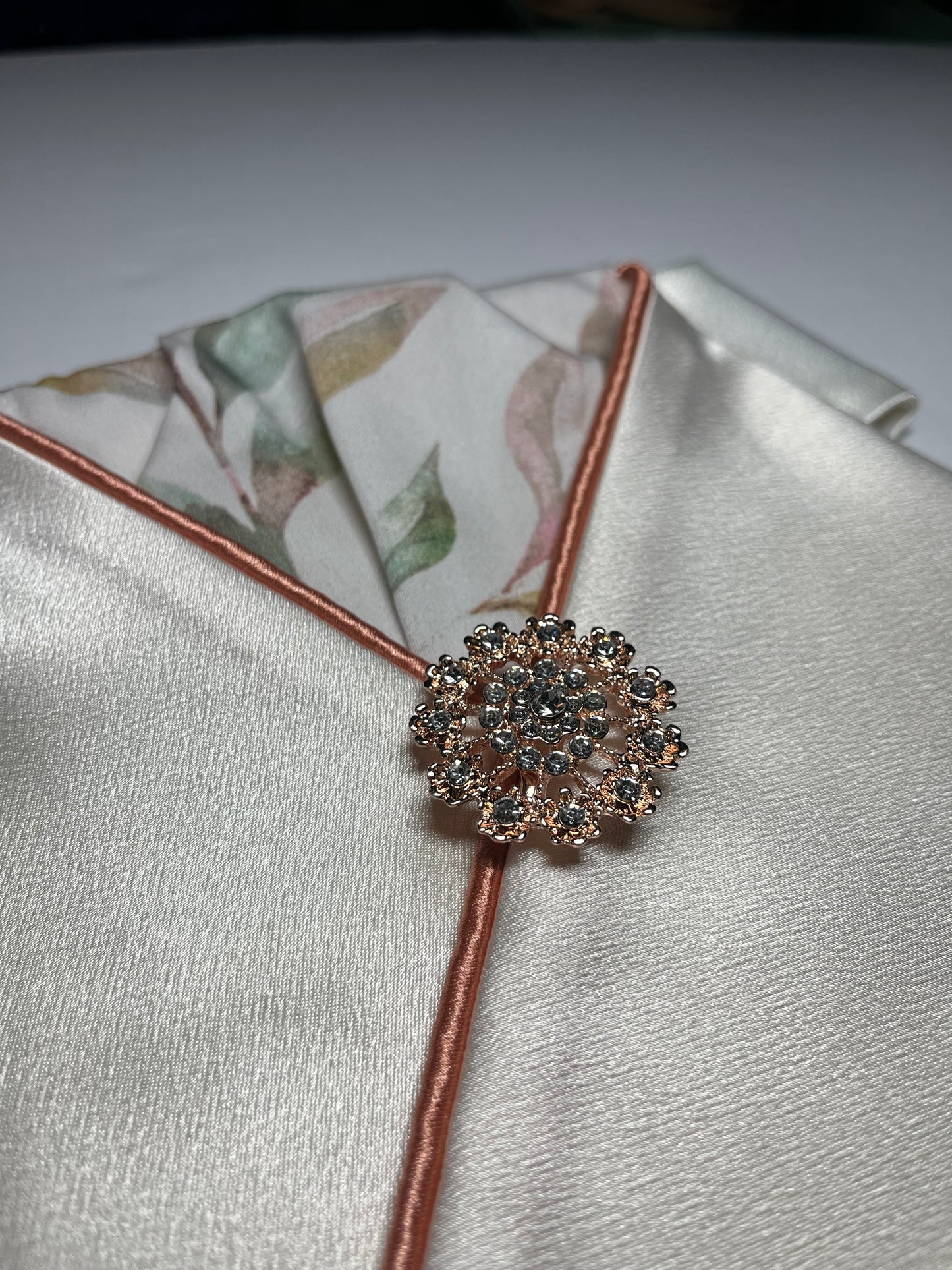 Coral Spring Reverse Dressage Stock Tie
