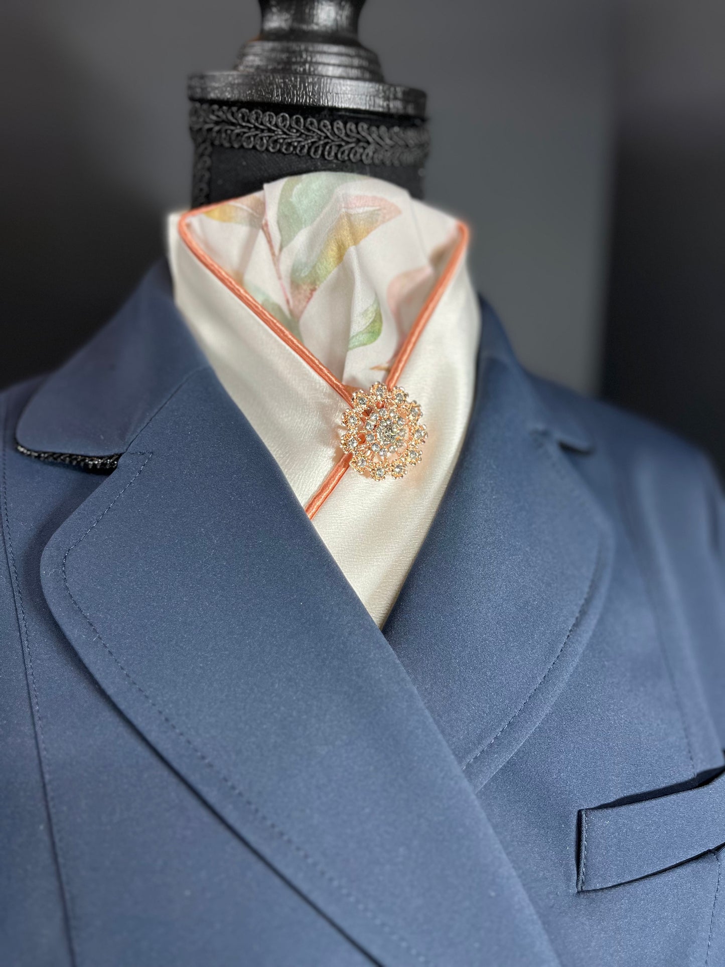 Coral Spring Reverse Dressage Stock Tie