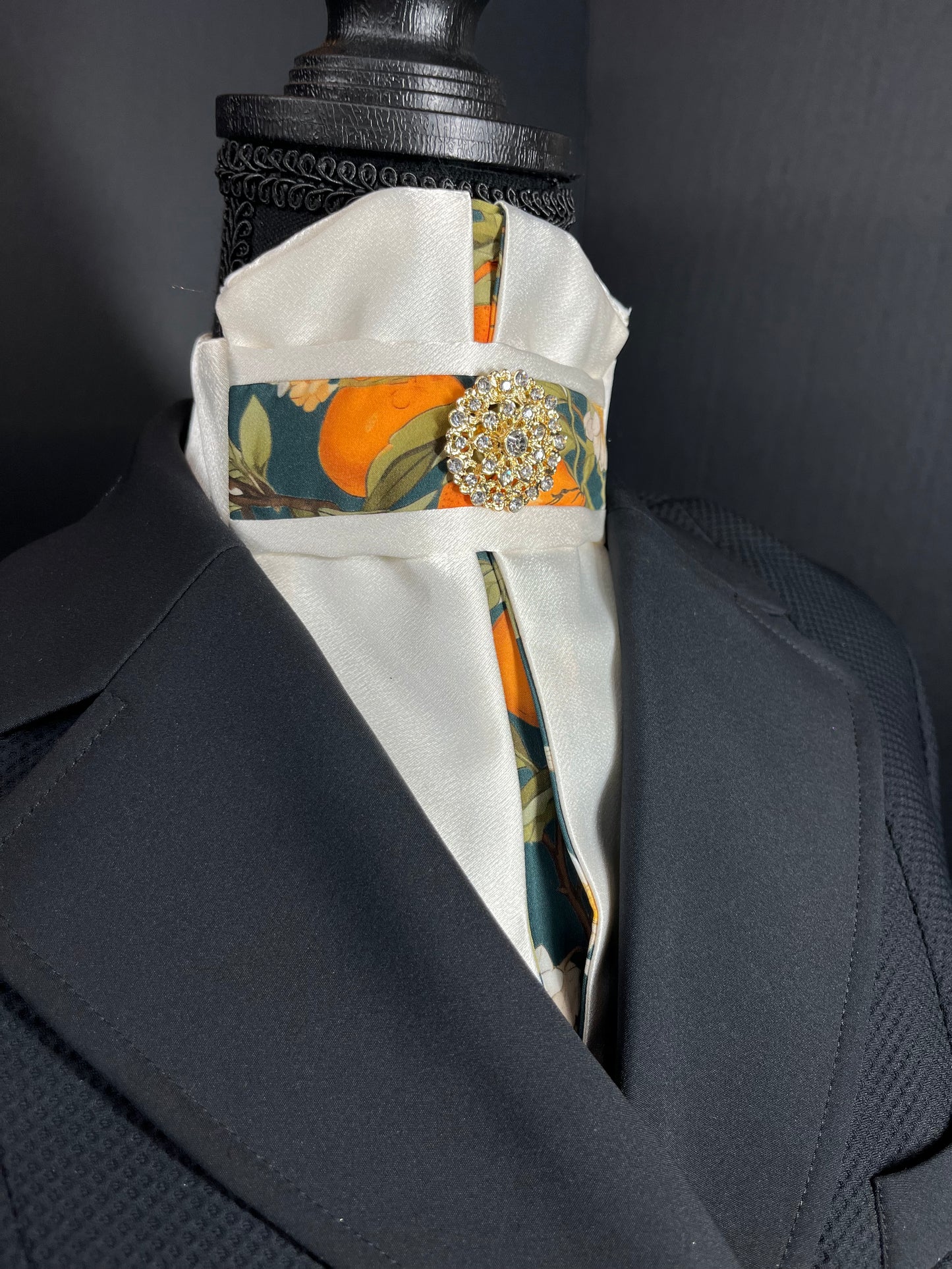 The Ocala Euro Pleat Dressage Stock Tie