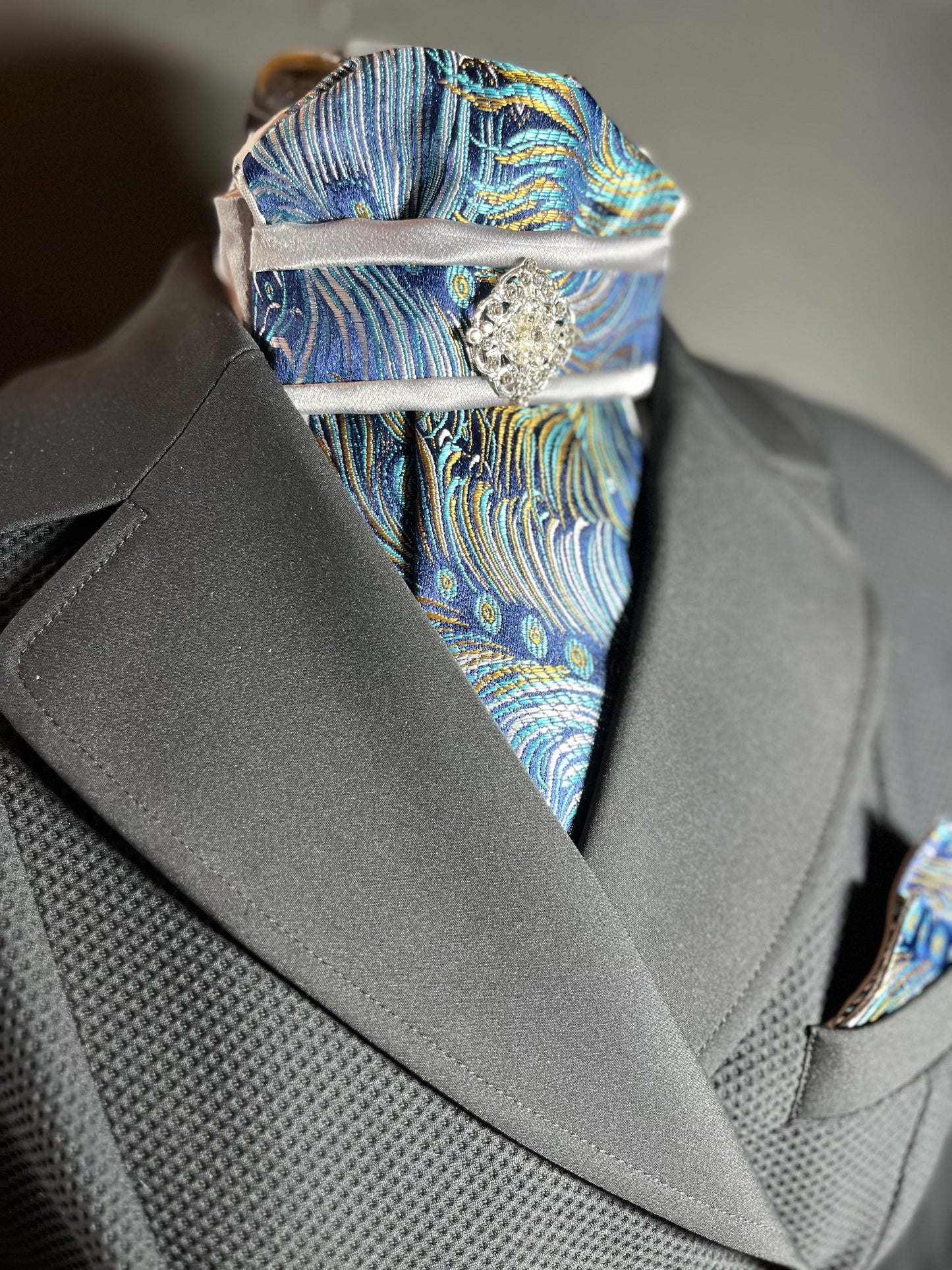 Feather Traditional Dressage Stock Tie