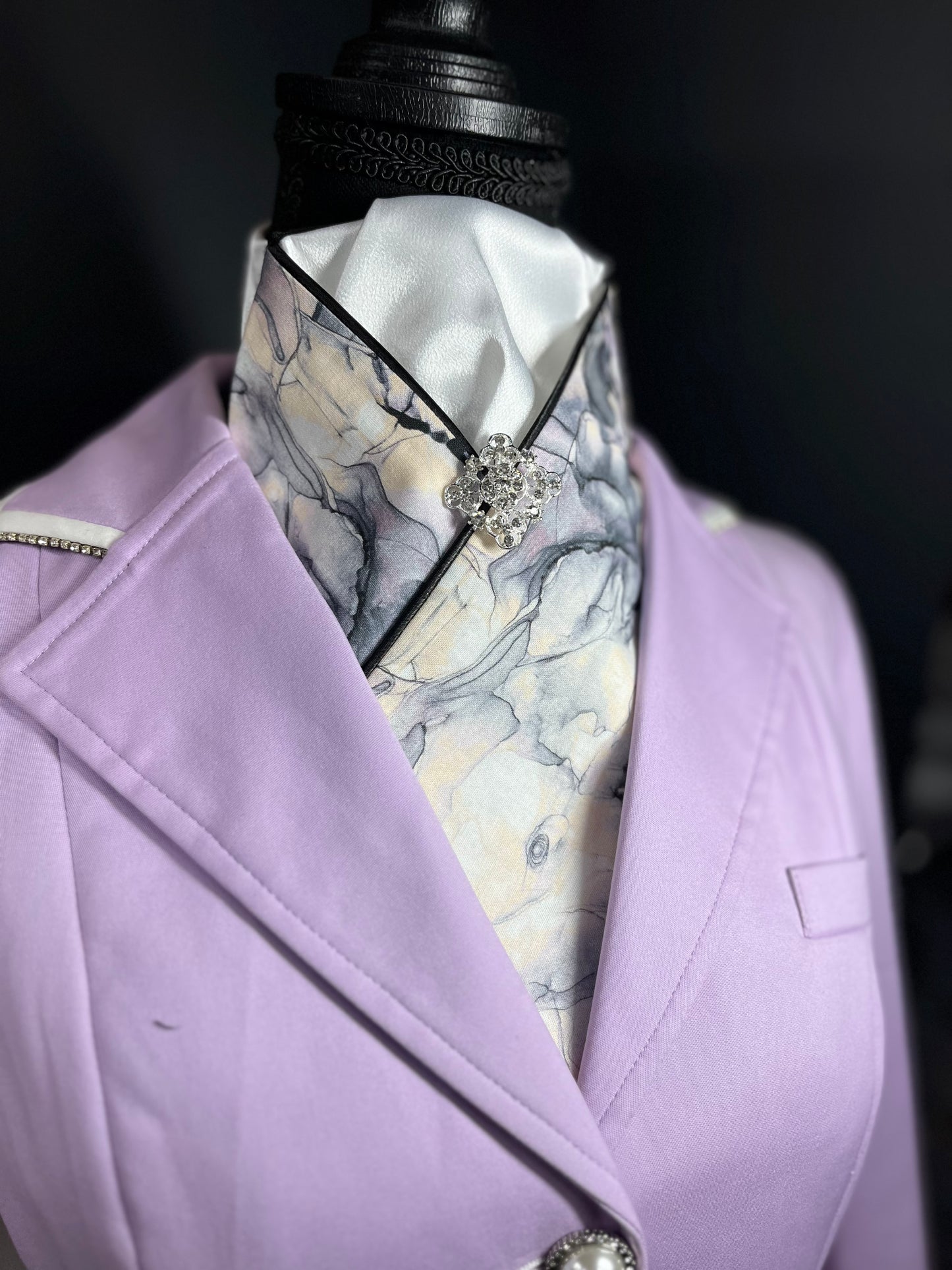 Marble Dressage Stock Tie