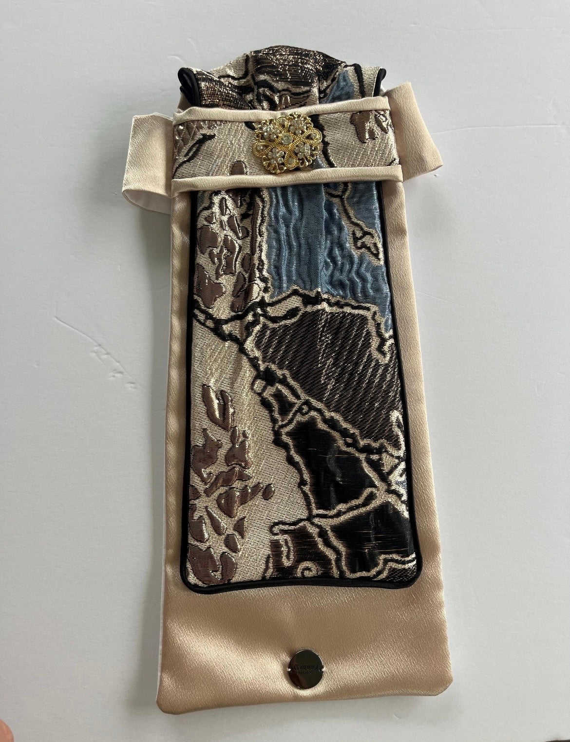 Abstract Blue Traditional Dressage Stock Tie
