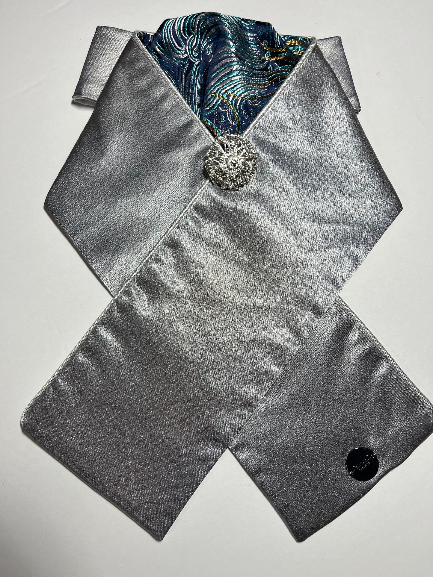 Reverse Feather Dressage Stock Tie