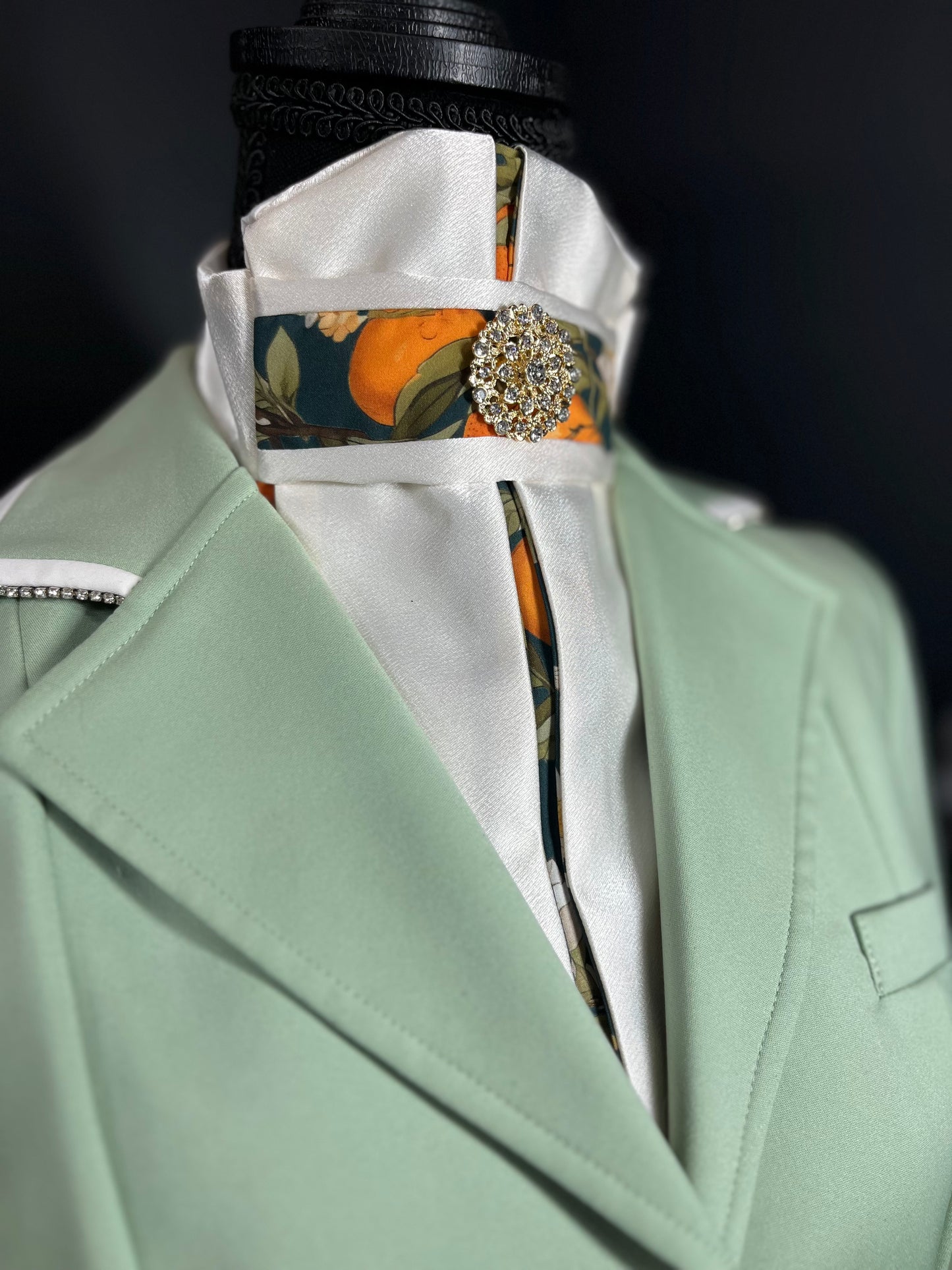 The Ocala Euro Pleat Dressage Stock Tie