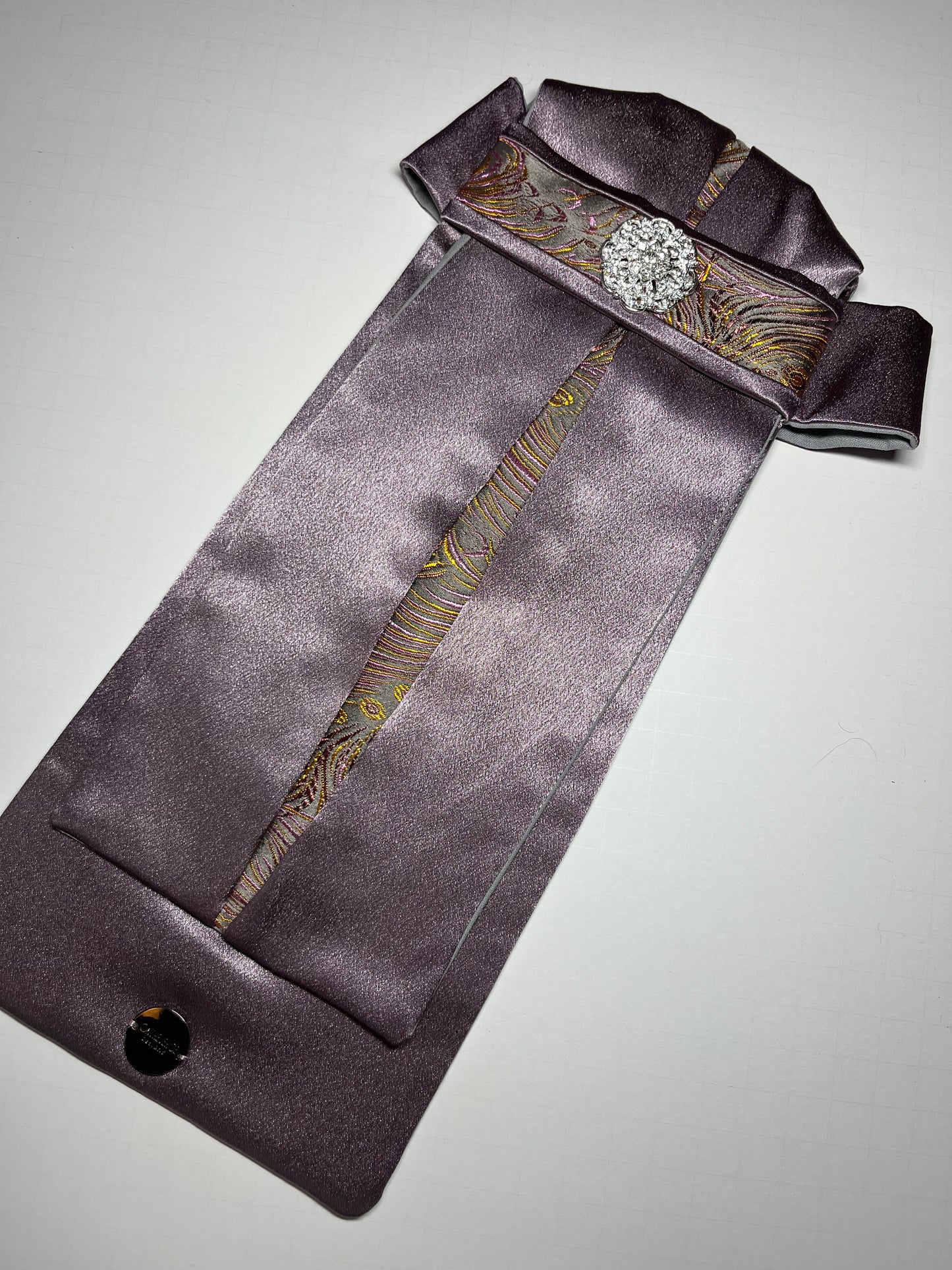 Sunset Flight Euro Pleat Dressage Stock Tie