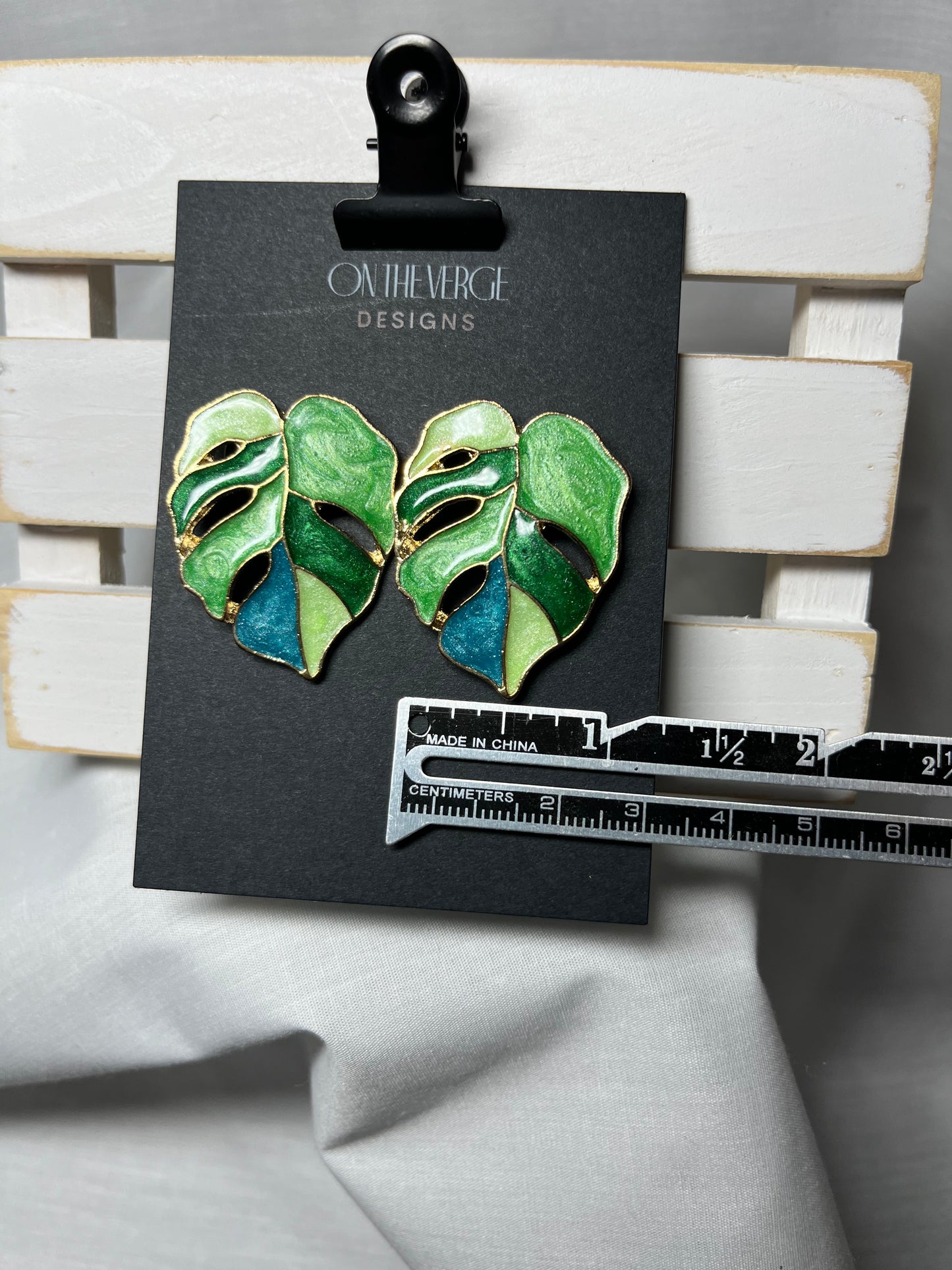 Palm Leaf Earrings