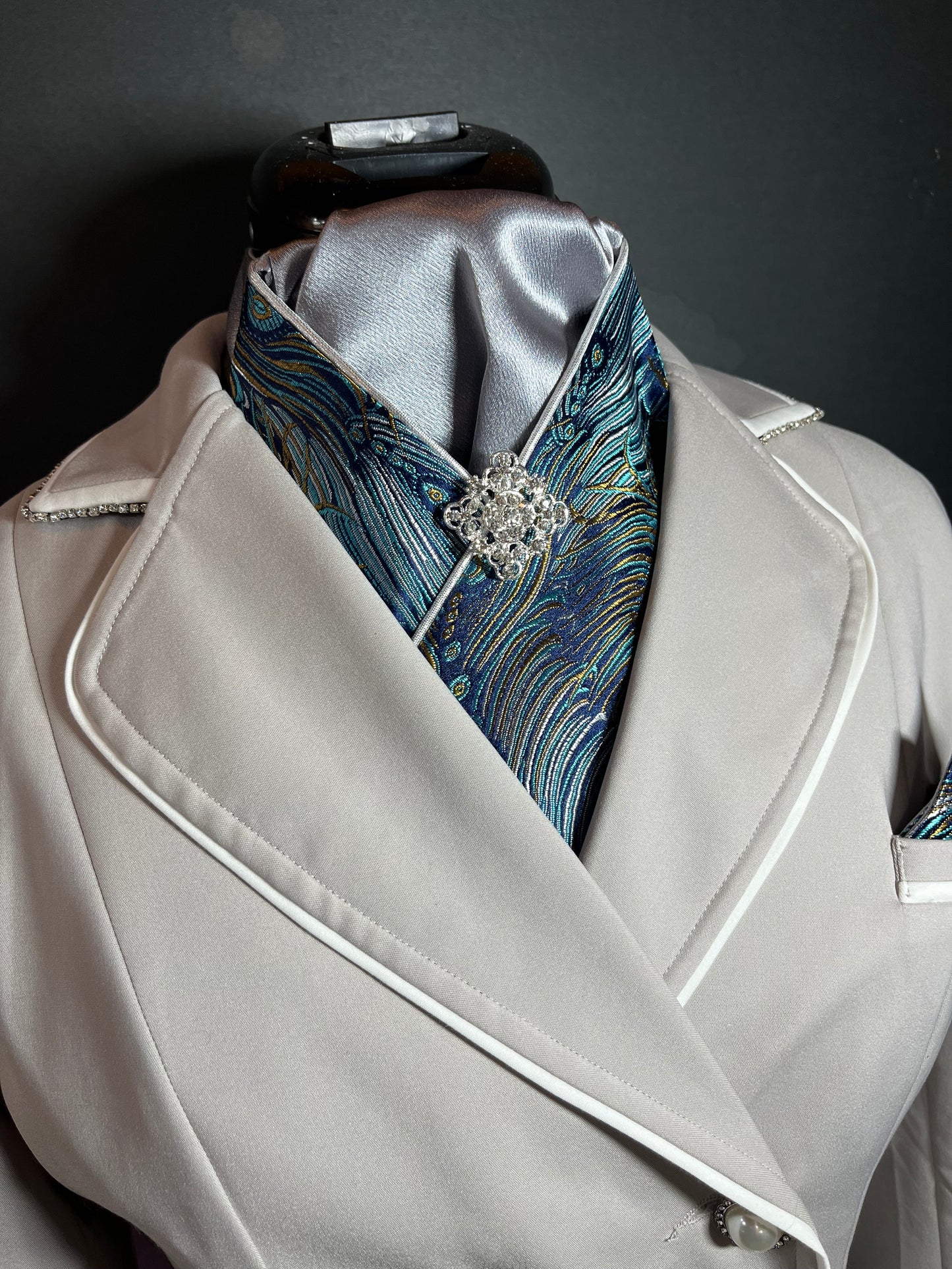 Dressage Stock Tie - Feather