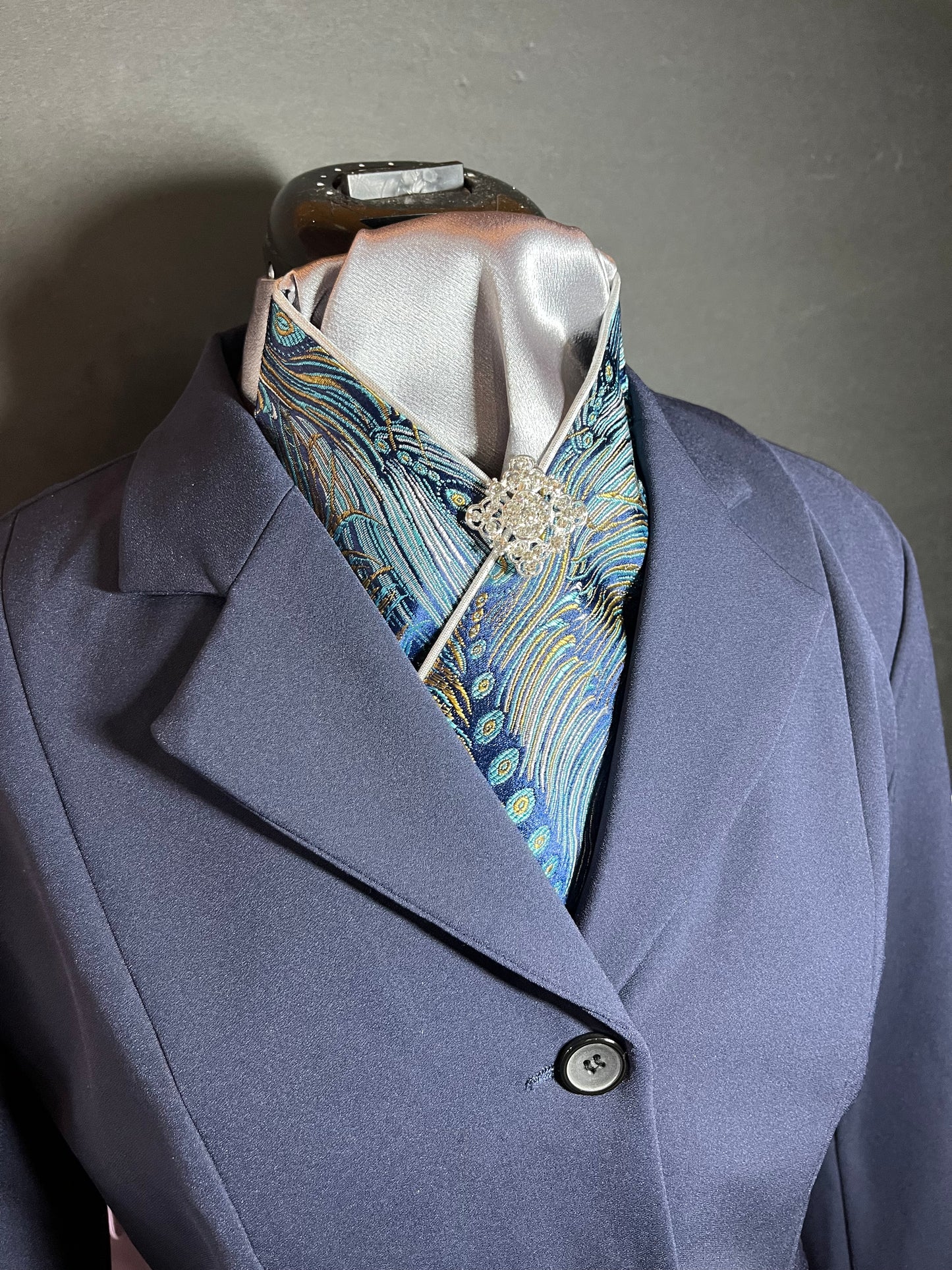 Dressage Stock Tie - Feather