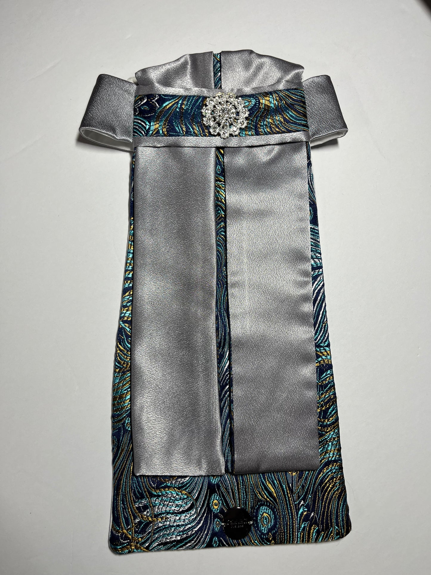 Feather Euro Pleat Dressage Stock Tie