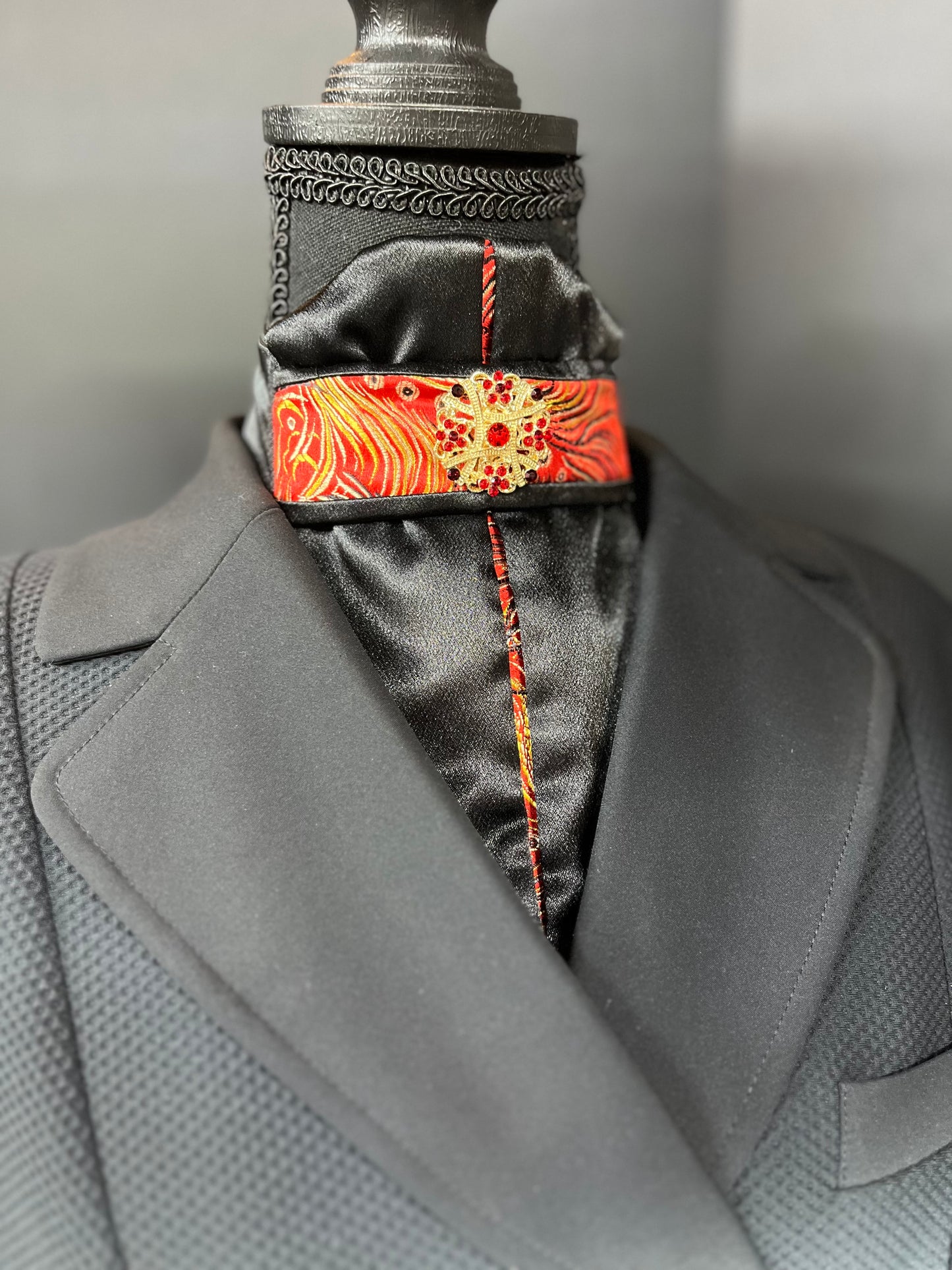 Firebird Euro Pleat Dressage Stock Tie