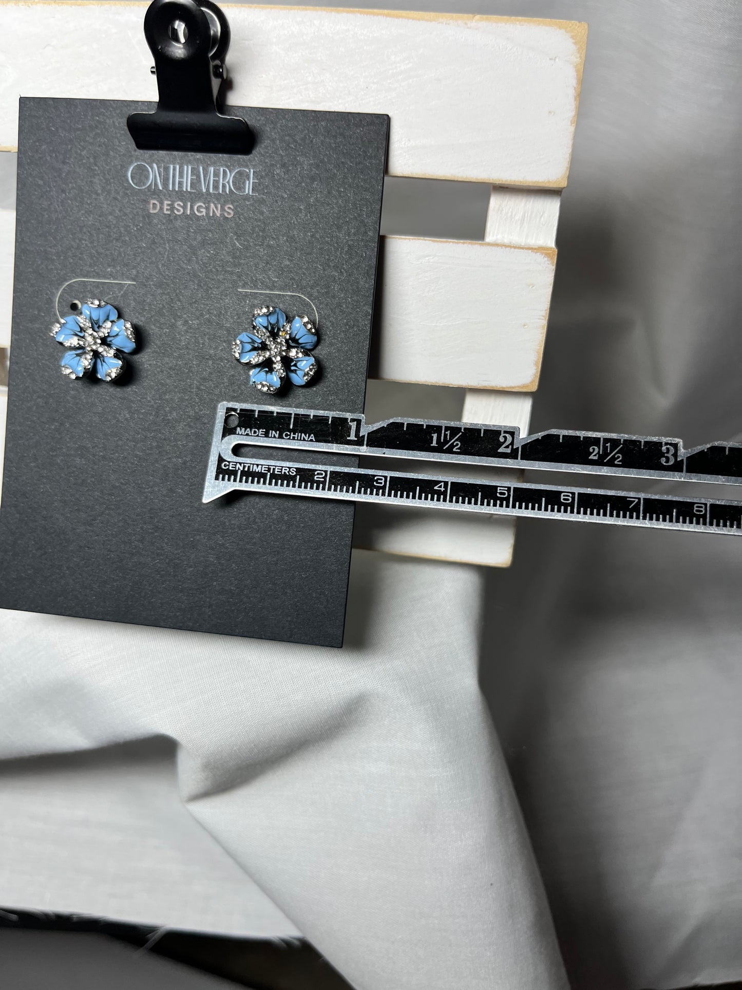 Blue Flower Earrings
