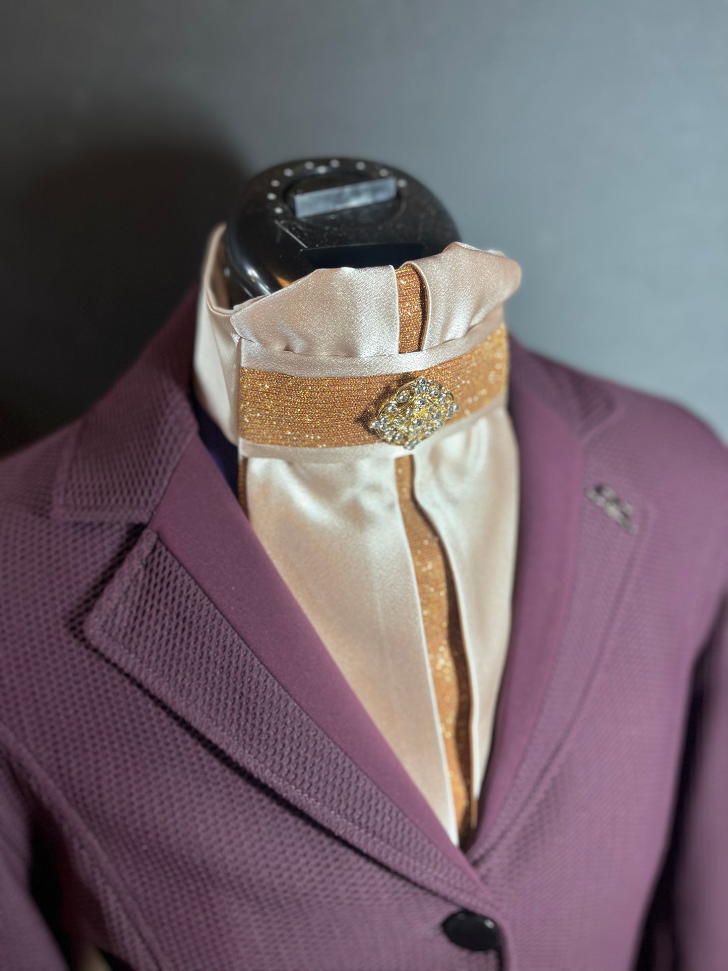 Spice Euro Pleat Dressage Stock Tie