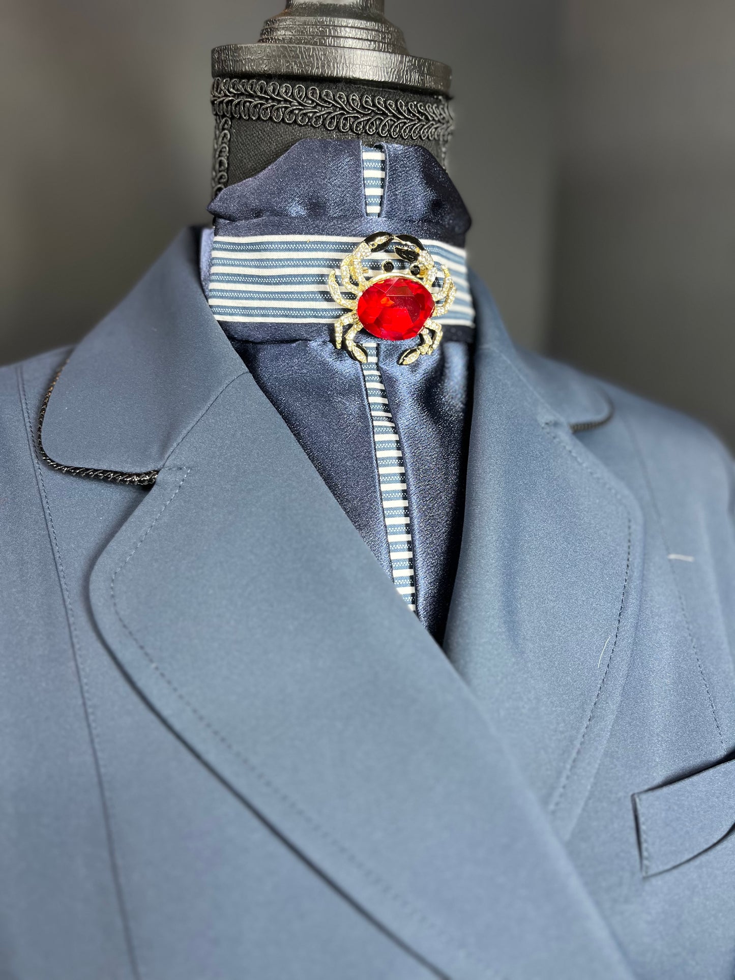 Cape Cod Euro Pleat Dressage Stock Tie