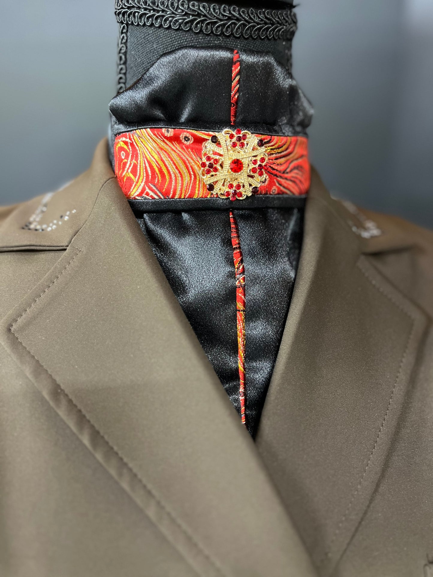 Firebird Euro Pleat Dressage Stock Tie