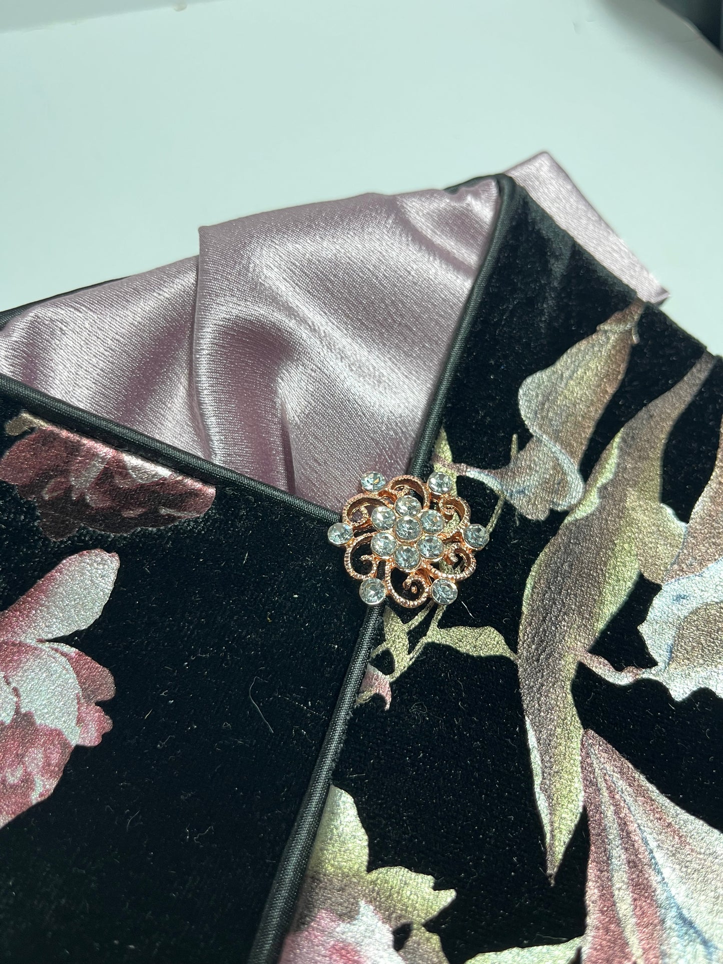 Children’s Stock Tie - Black Rose