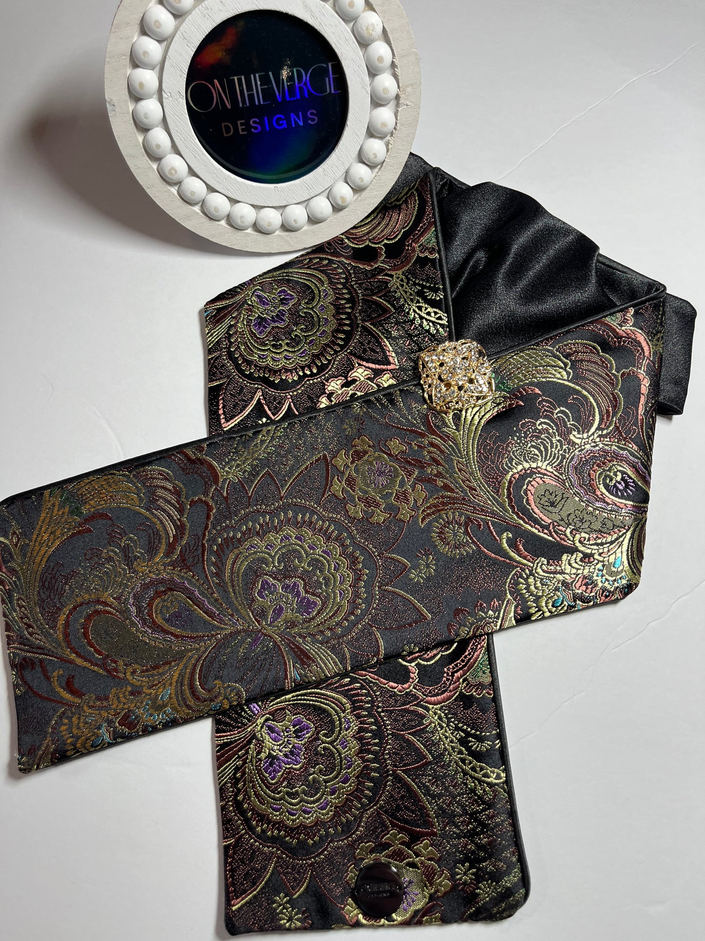 Black Silk Dressage Stock Tie