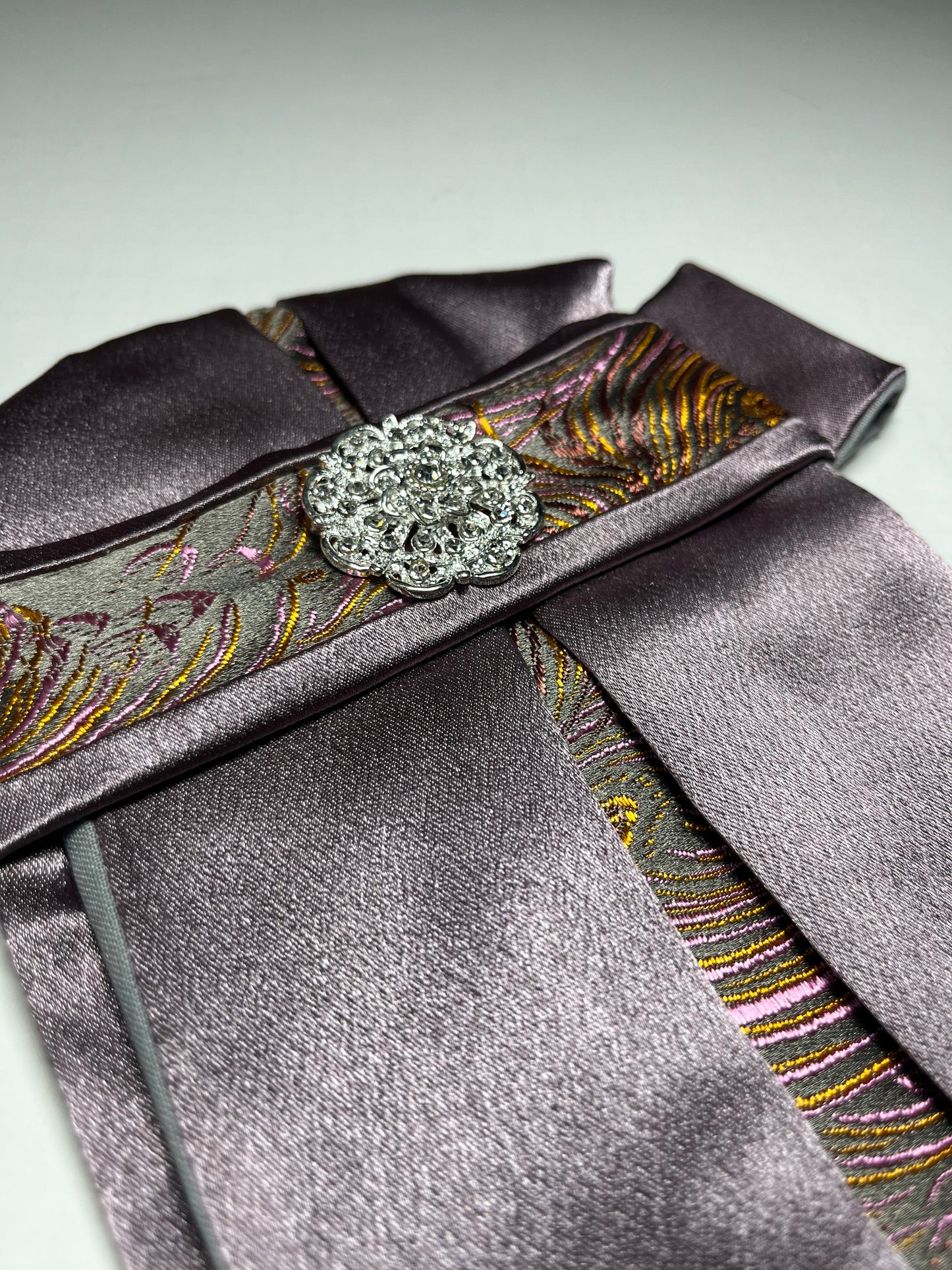 Sunset Flight Euro Pleat Dressage Stock Tie