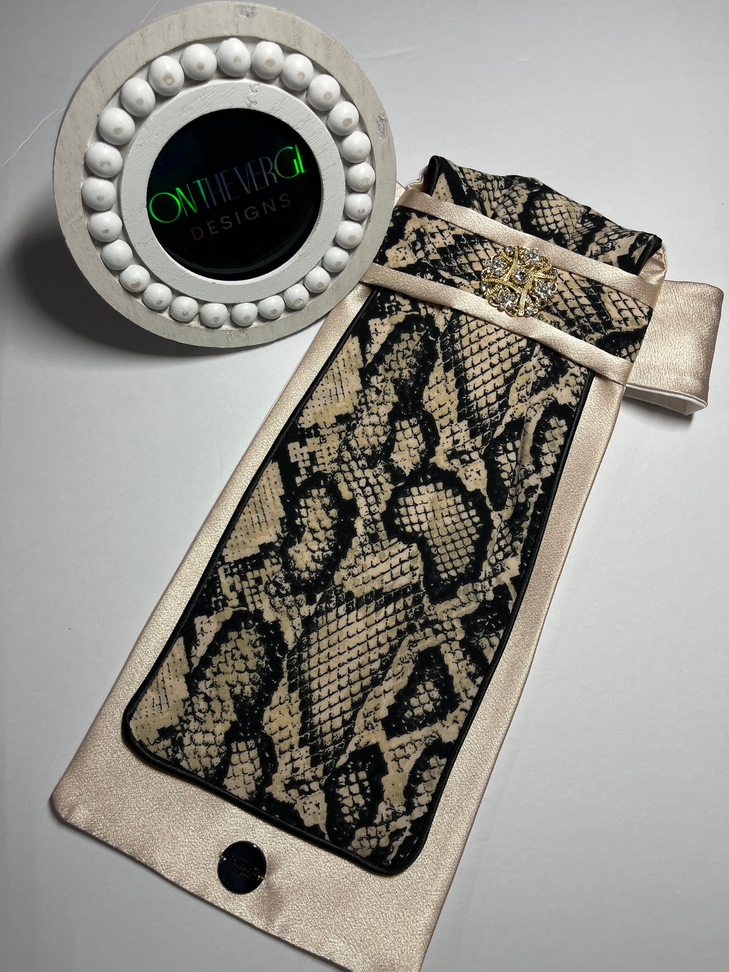 Dressage Stock Tie - Snakeskin