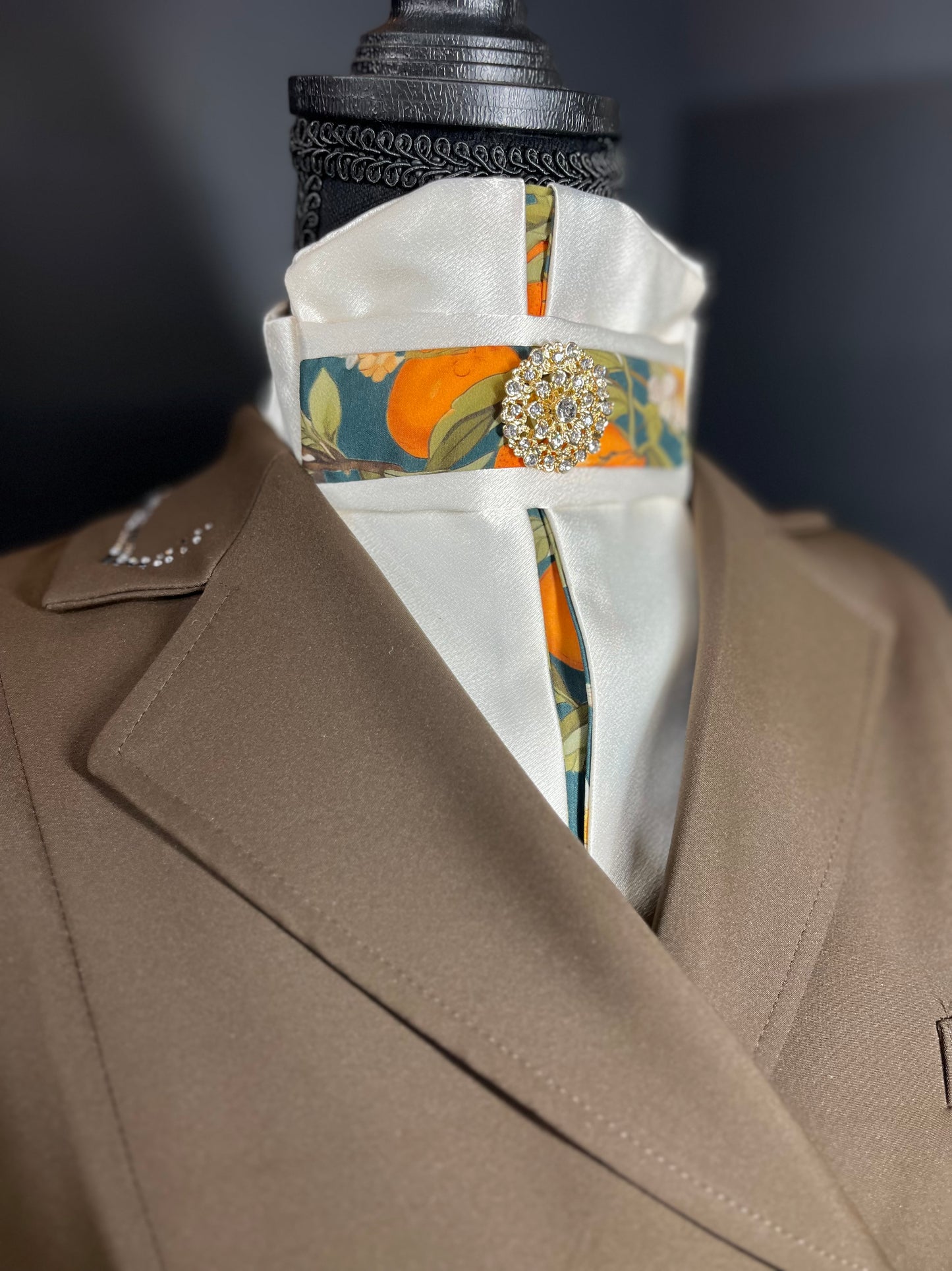 The Ocala Euro Pleat Dressage Stock Tie
