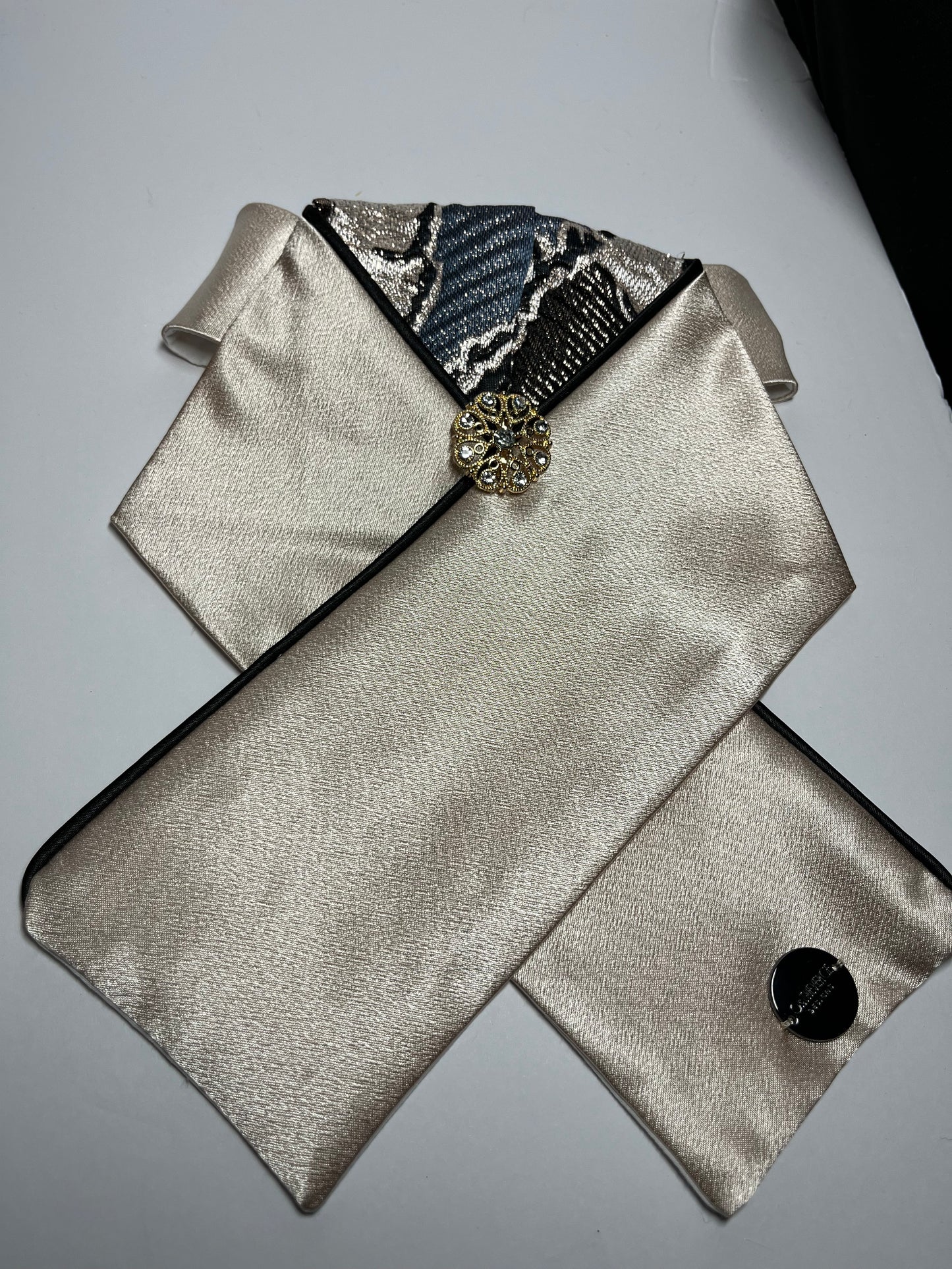 Children’s Stock Tie - Reverse Abstract Blue