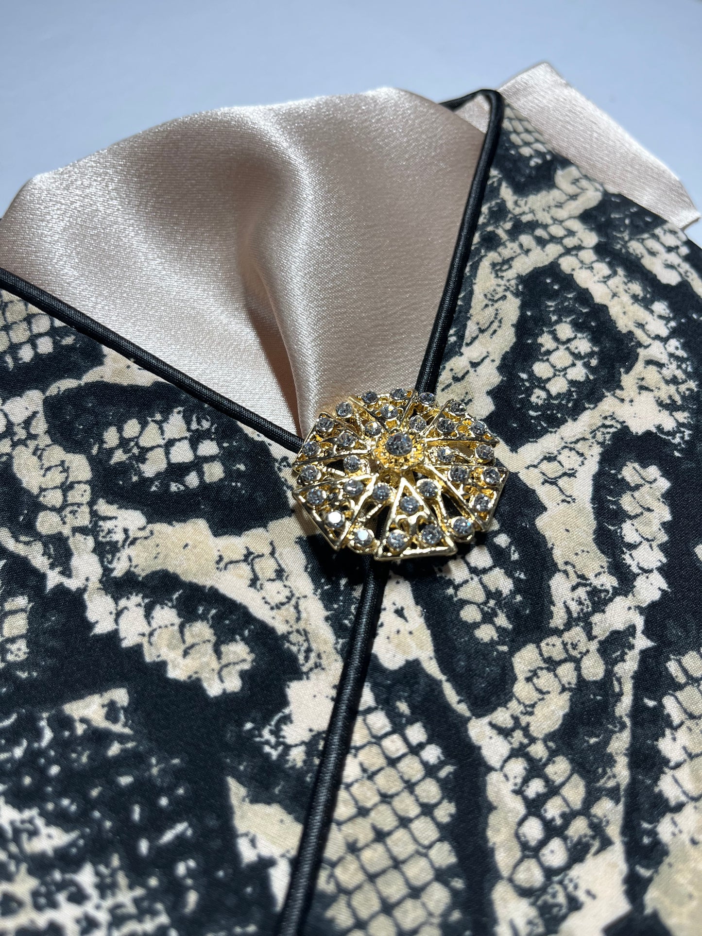 Snakeskin Dressage Stock Tie