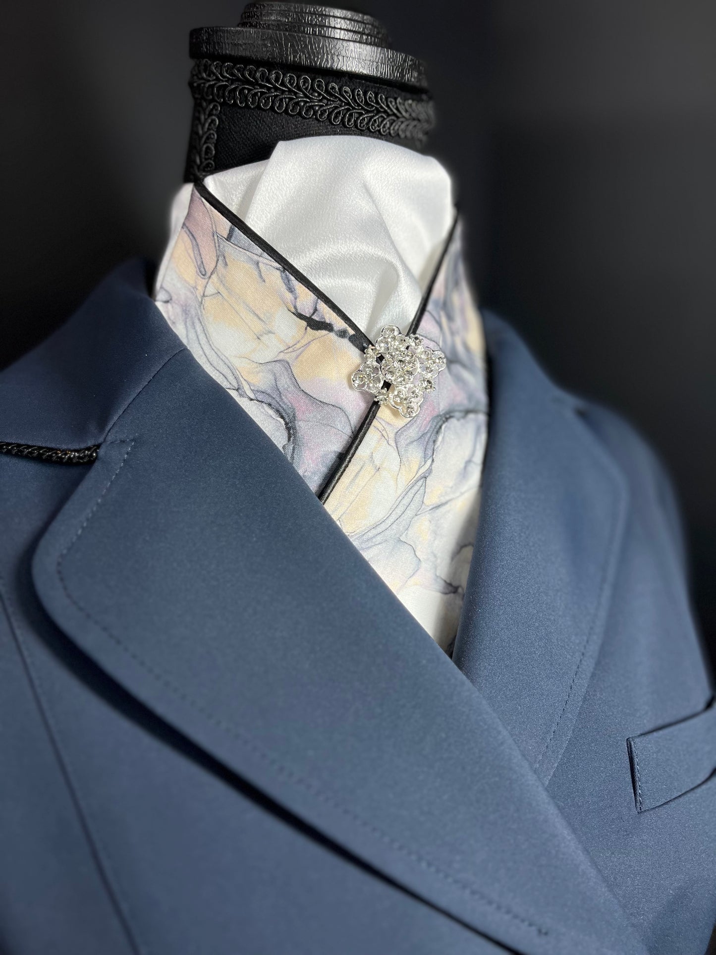 Marble Dressage Stock Tie