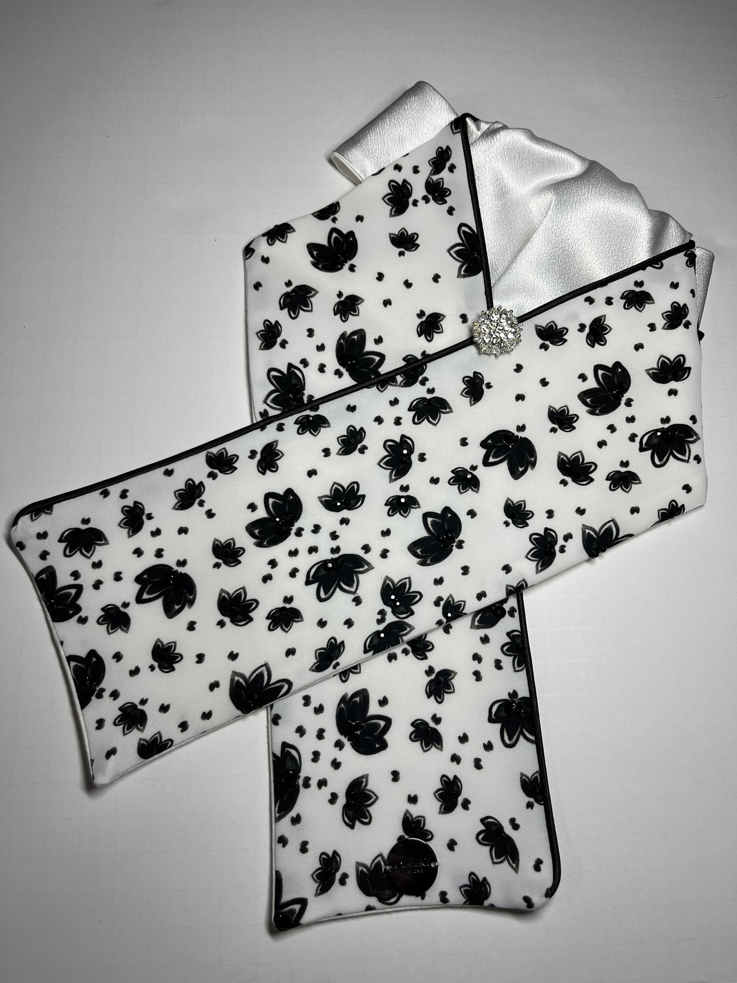 Crystal Lotus Dressage Stock Tie
