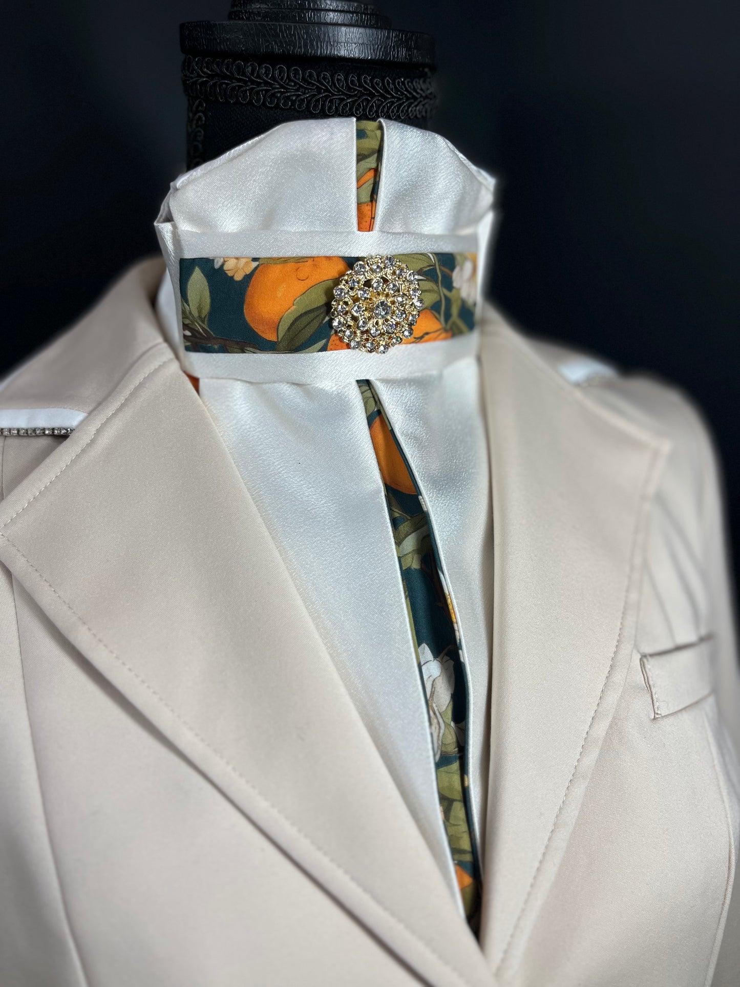 The Ocala Euro Pleat Dressage Stock Tie