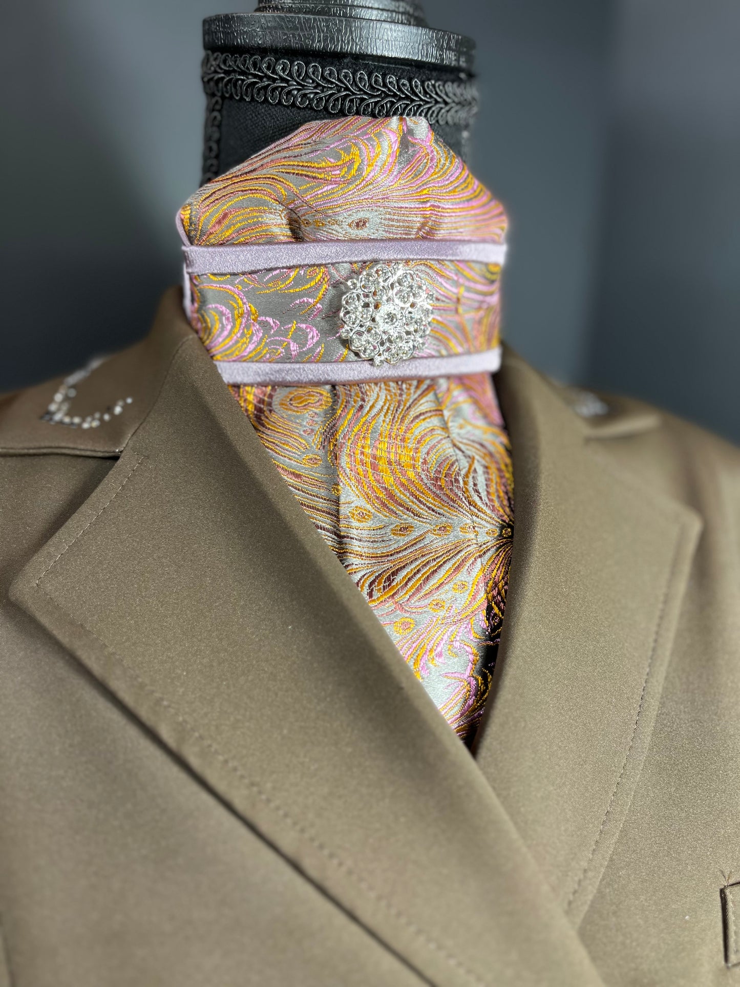 Sunset Flight Traditional Dressage Stock Tie