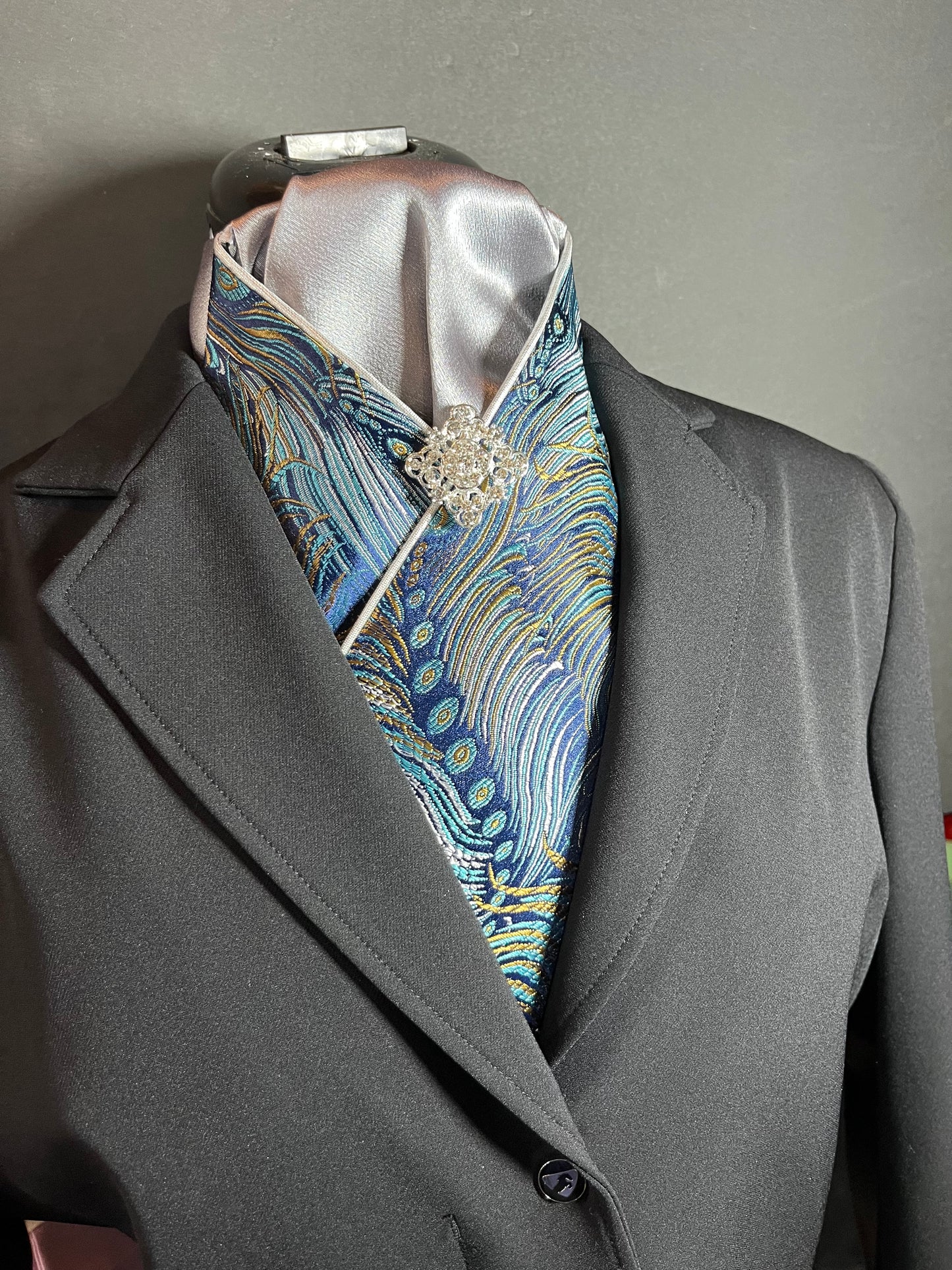 Dressage Stock Tie - Feather