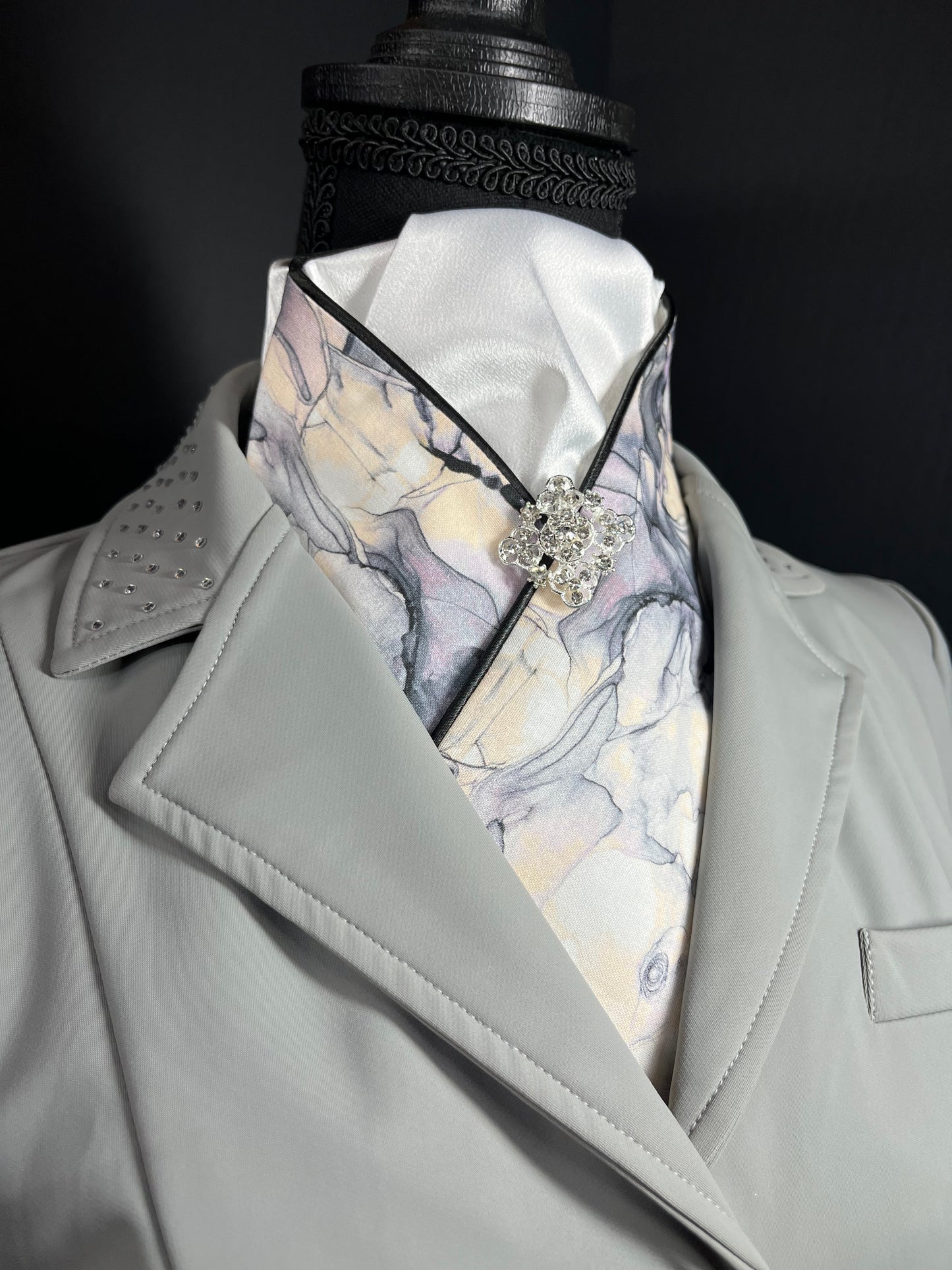 Marble Dressage Stock Tie