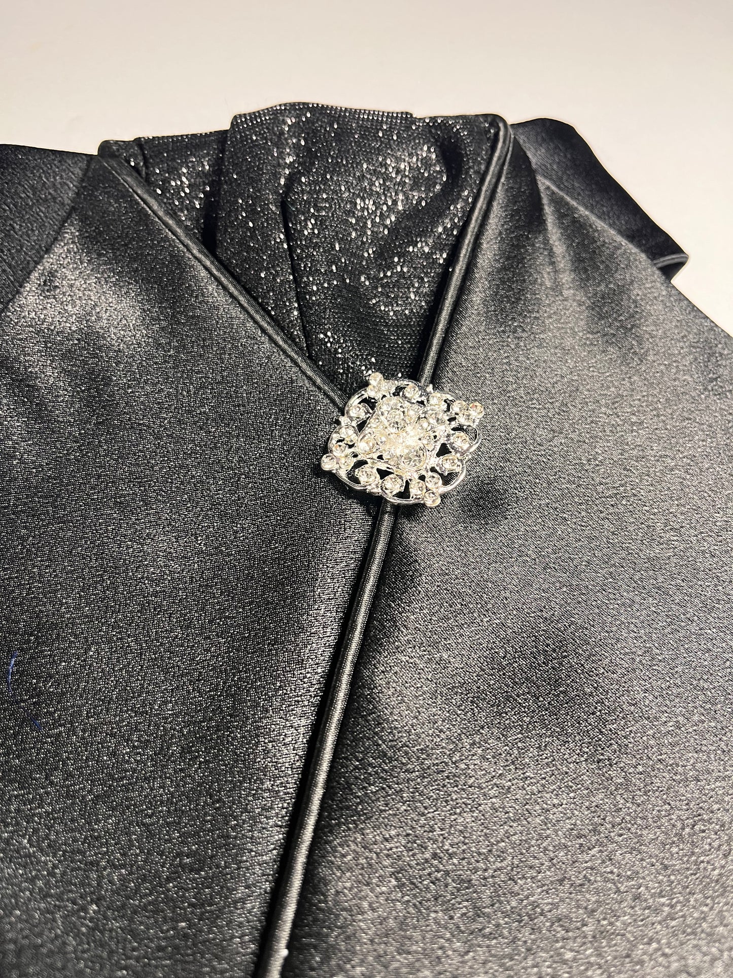 Reverse Black Star Dust Dressage Stock Tie