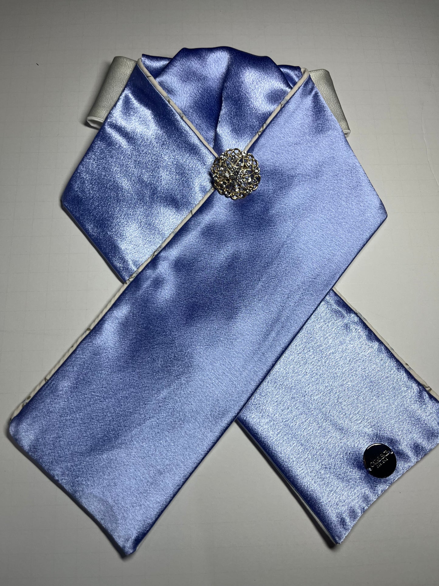 Dressage Stock Tie - Periwinkle