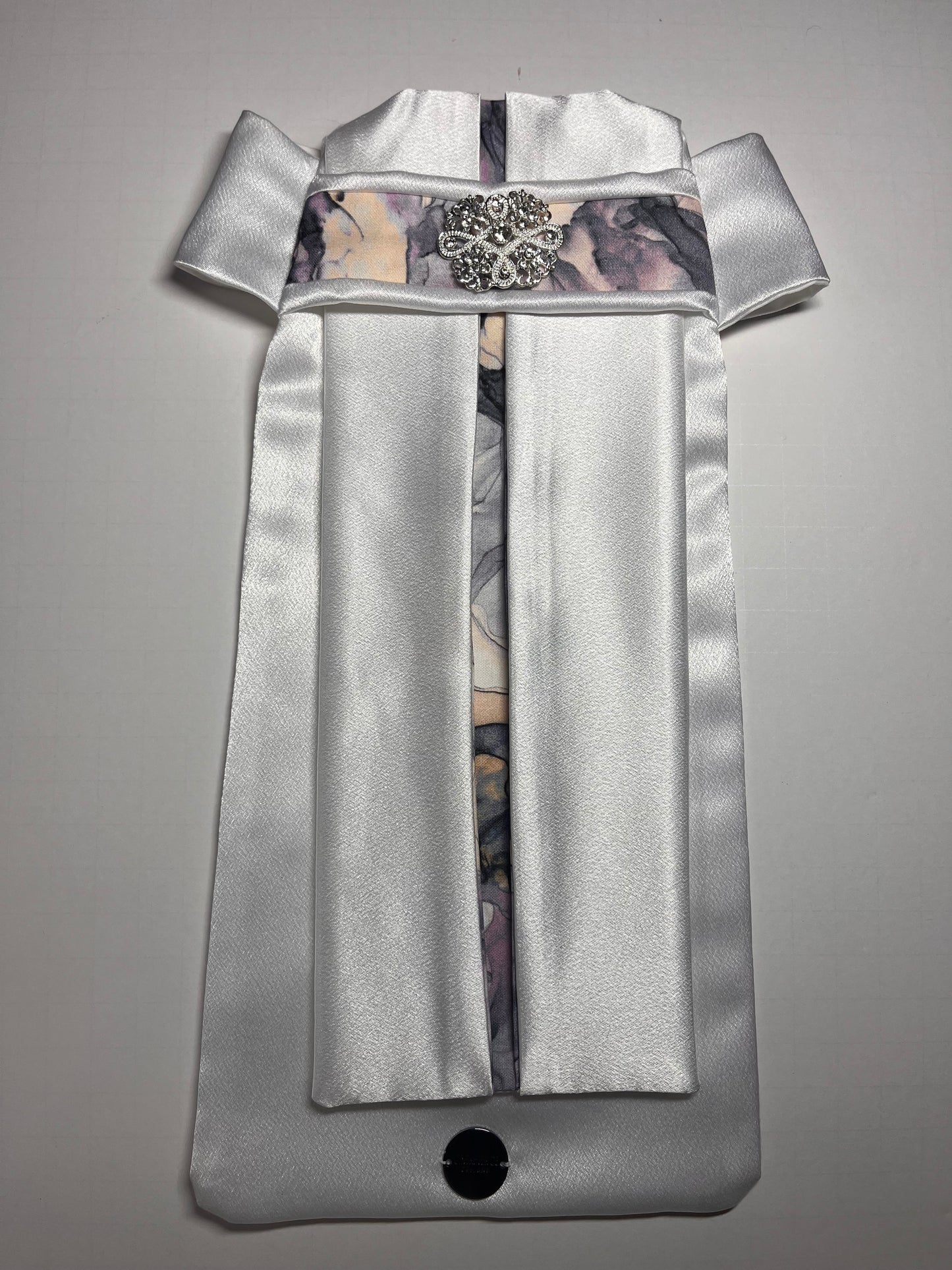 Marble Euro Pleat Dressage Stock Tie