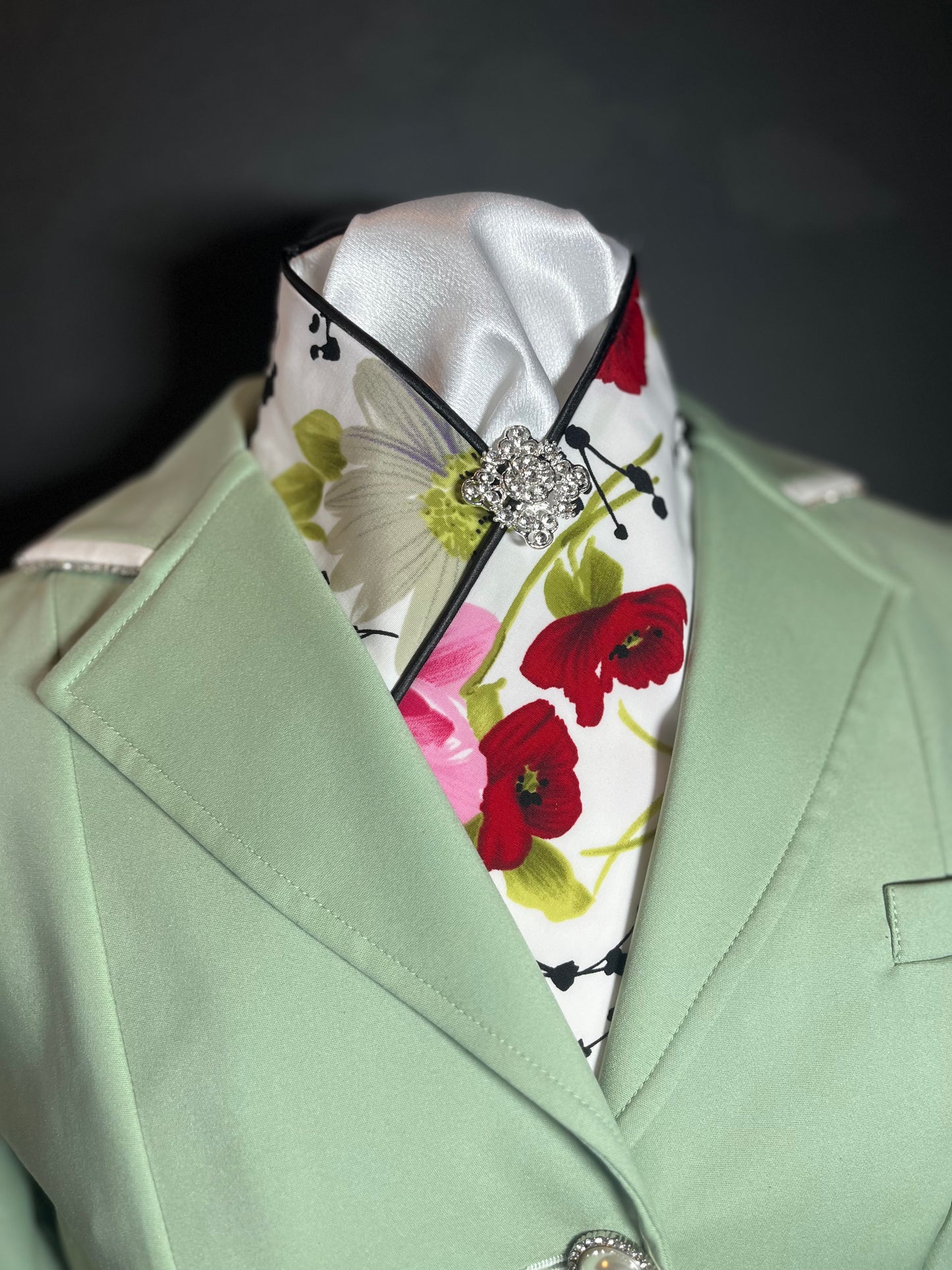 Dressage Stock Tie - April Showers