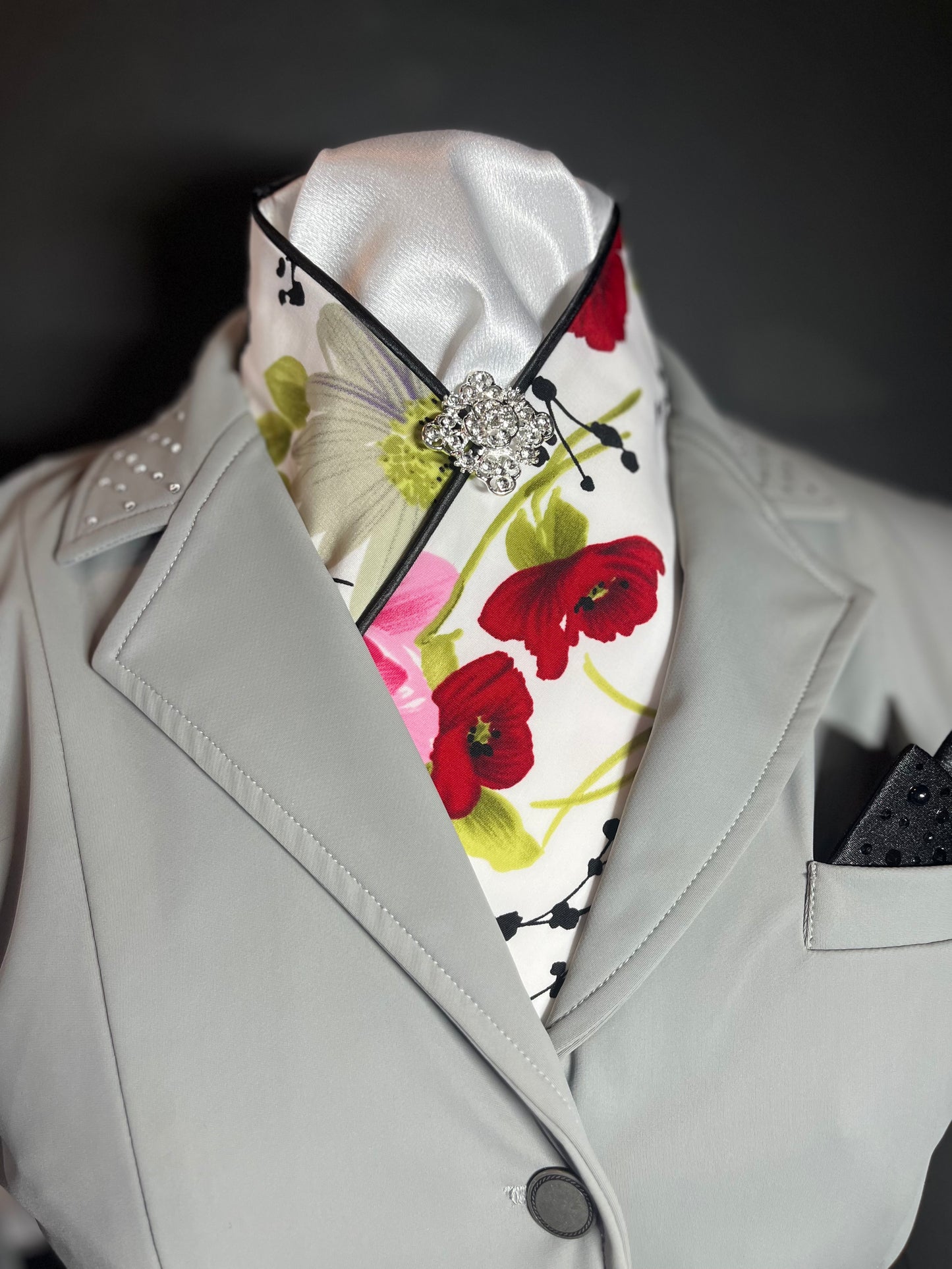 Dressage Stock Tie - April Showers