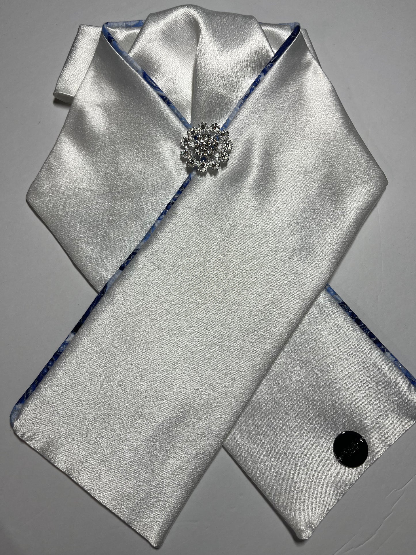 Dressage Stock Tie - The Basic Winter Blue