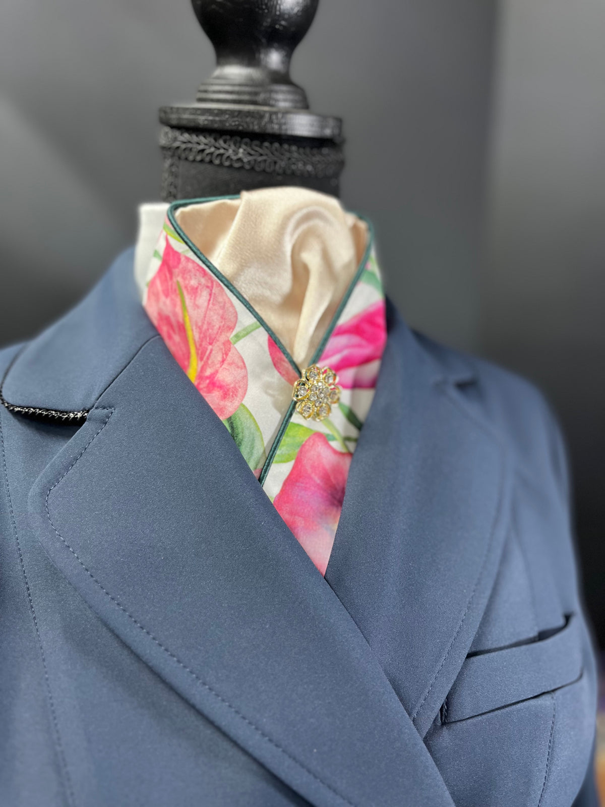 Pink Lily Dressage Stock Tie