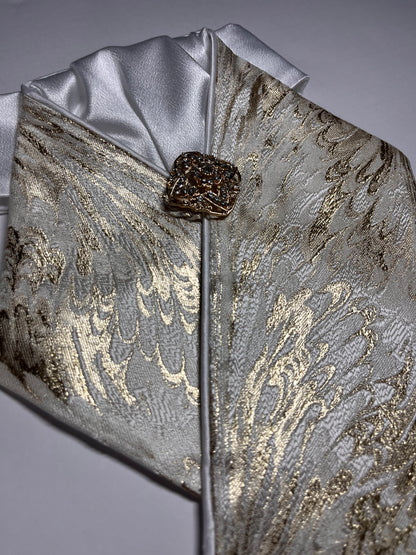 Golden Swirl Dressage Stock Tie