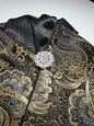 Black Silk Dressage Stock Tie