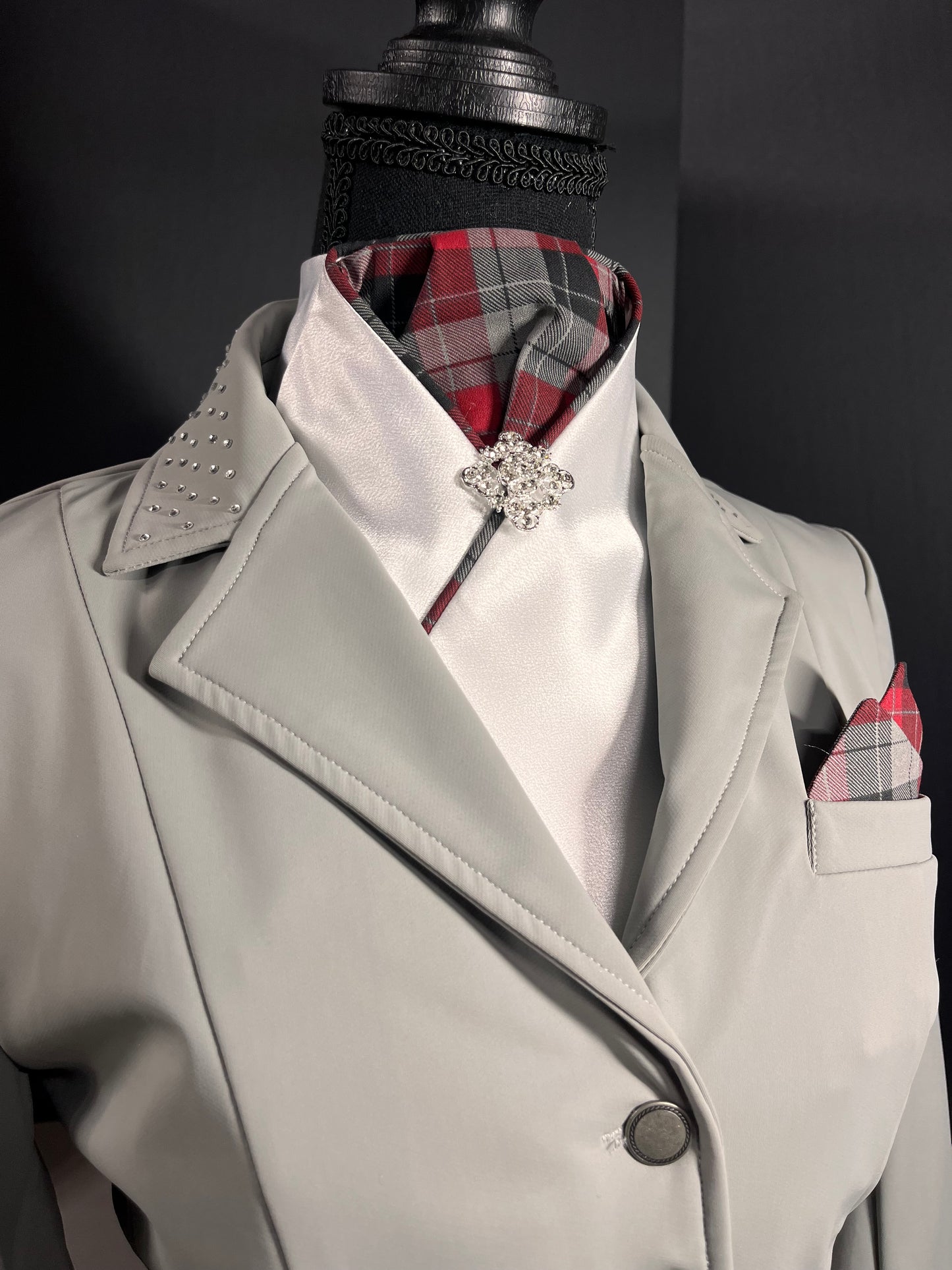 The Plaid Dressage Stock Tie