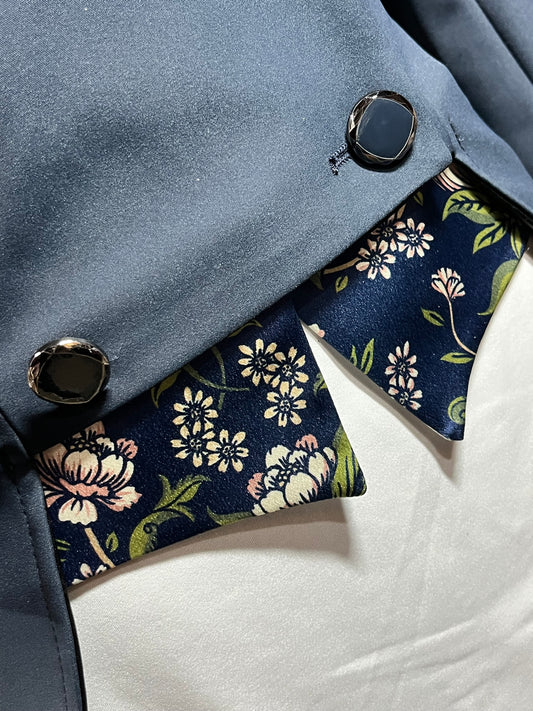 Rose Gold and Navy Dahlia