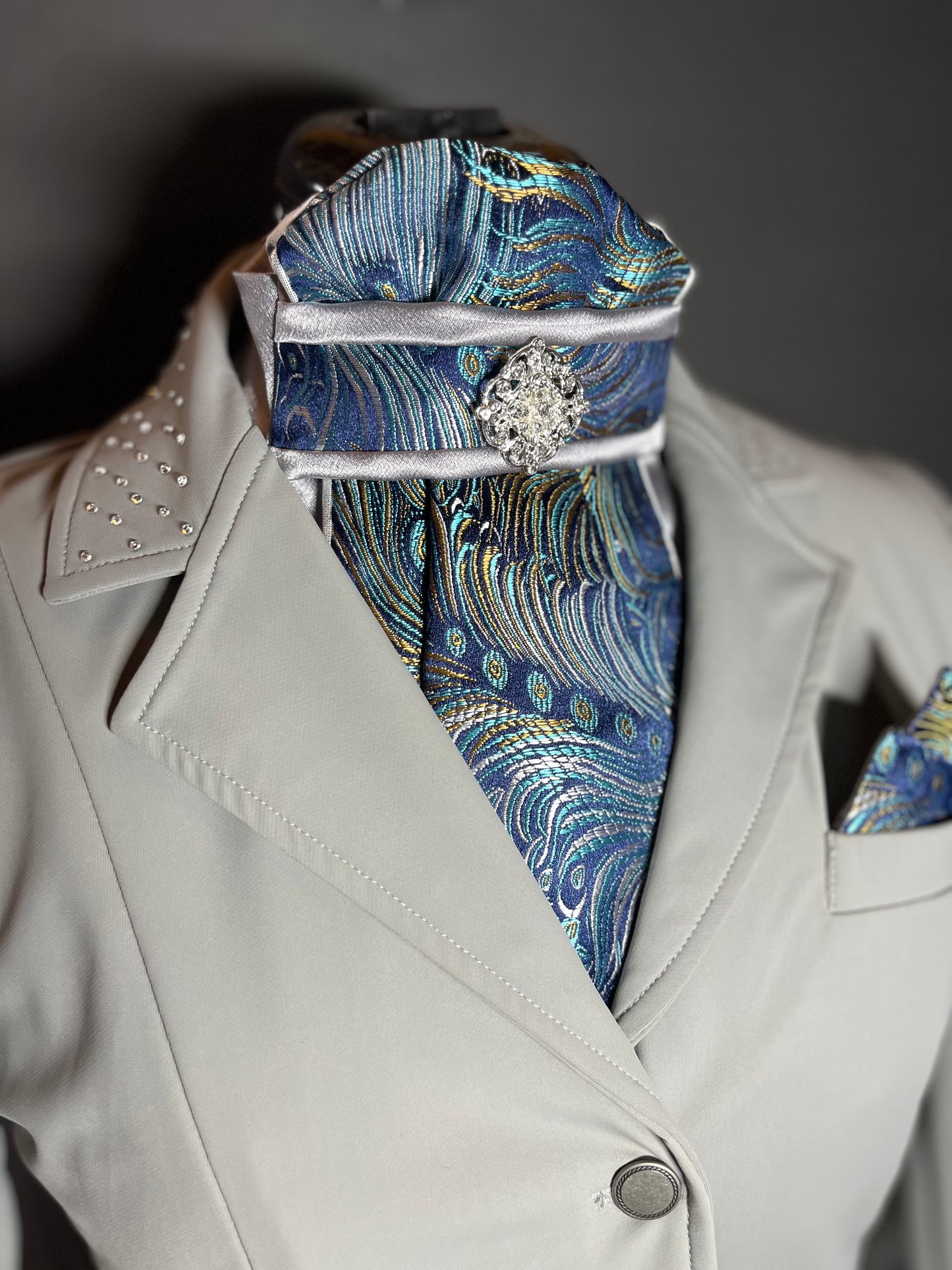 Feather Traditional Dressage Stock Tie