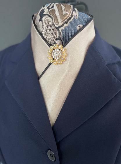 Abstract Blue Reverse, Dressage Stock Tie