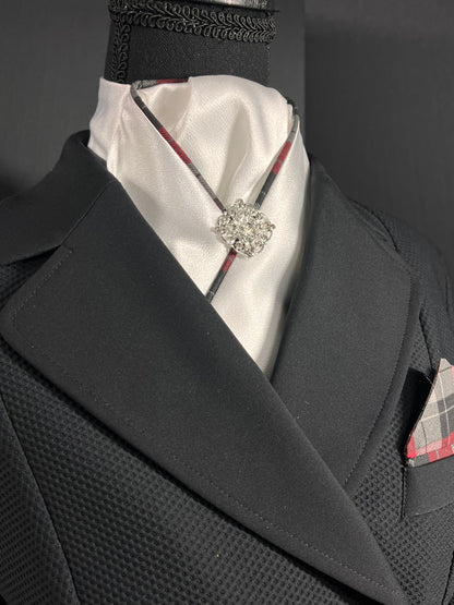 The Basic Plaid Dressage Stock Tie